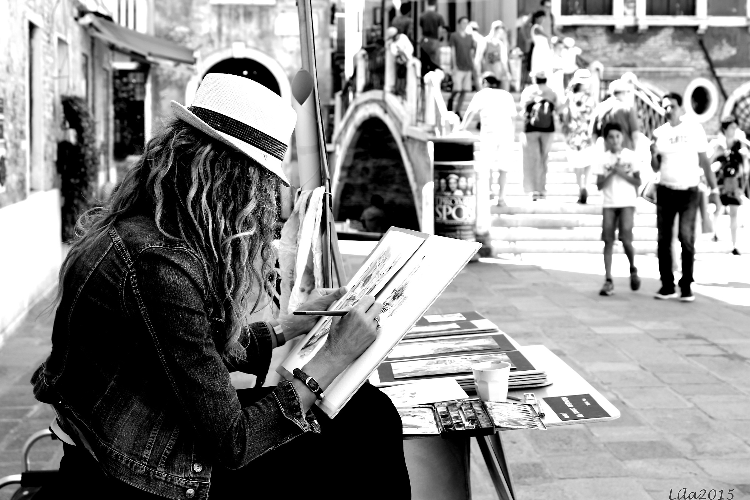 Drawing in Venice...