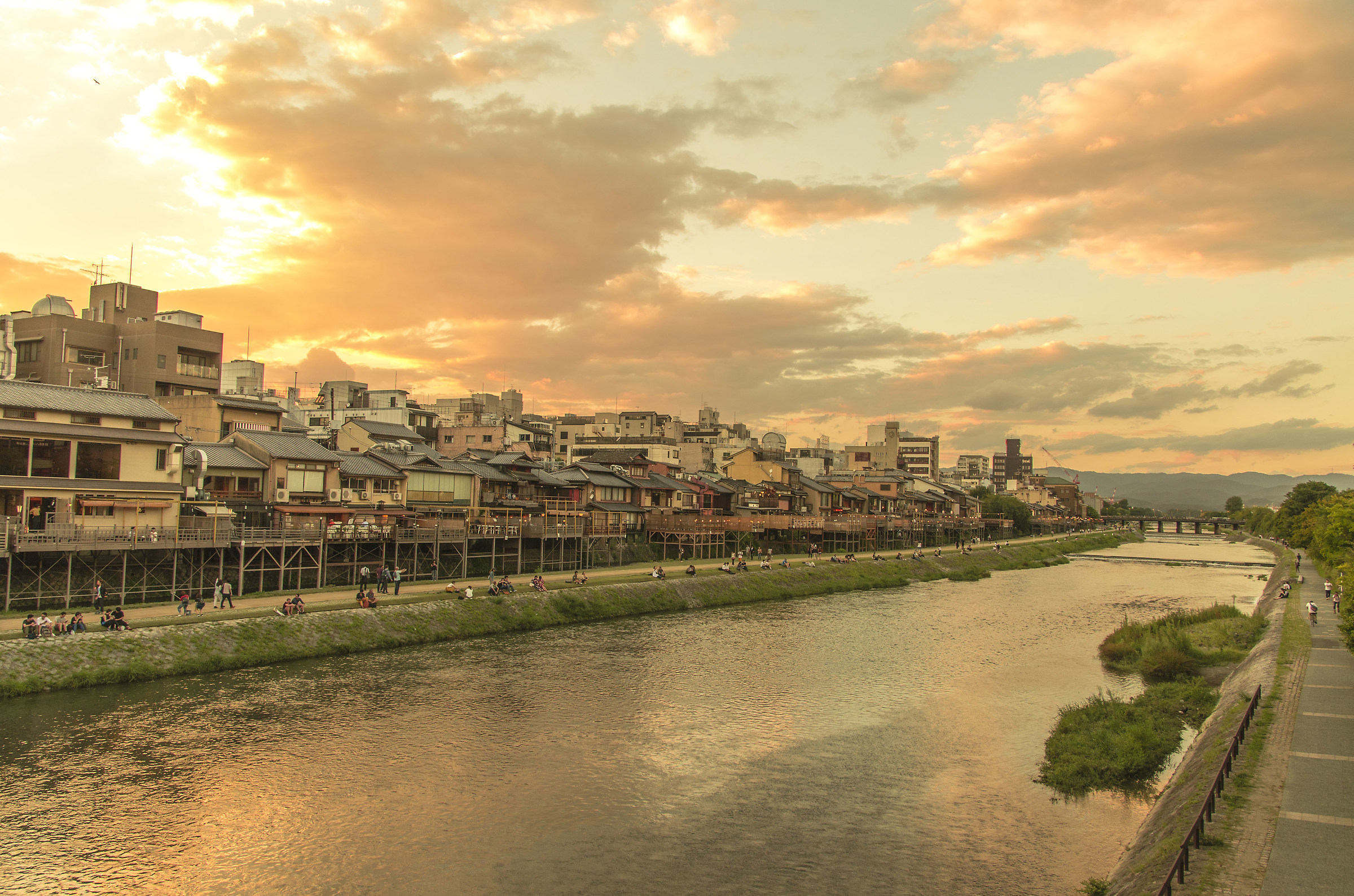 Sunset in Kyoto...