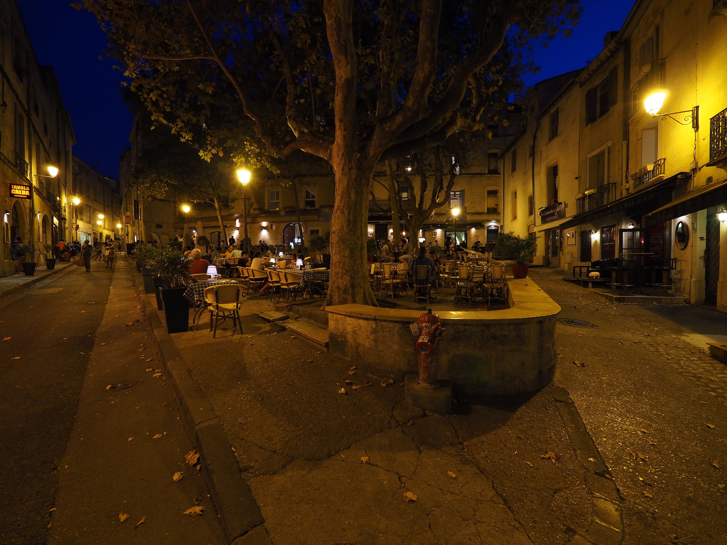 the blue hour in Montpellier...