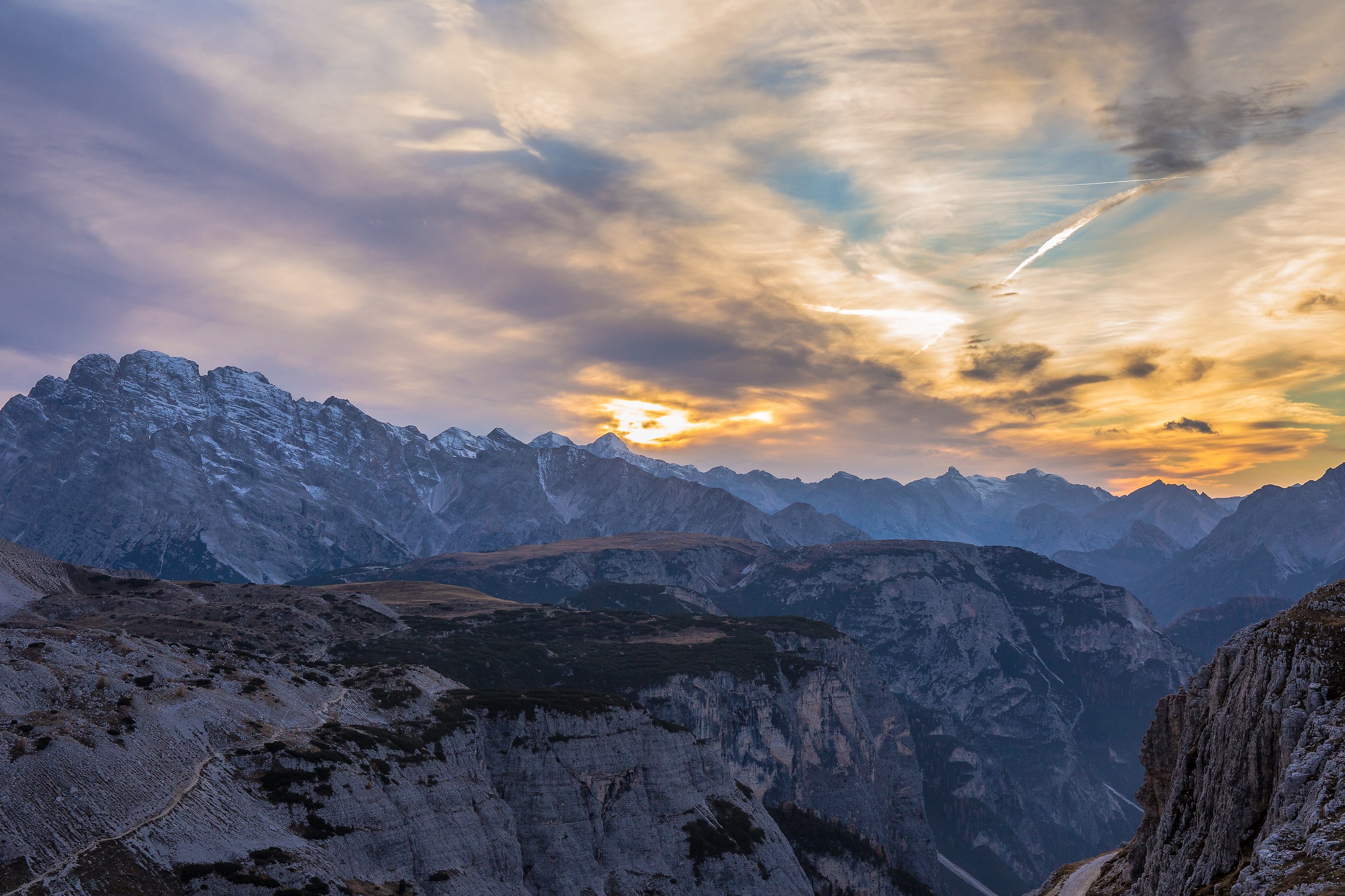 Sunset over Tre Cime di Lavaredo 3...