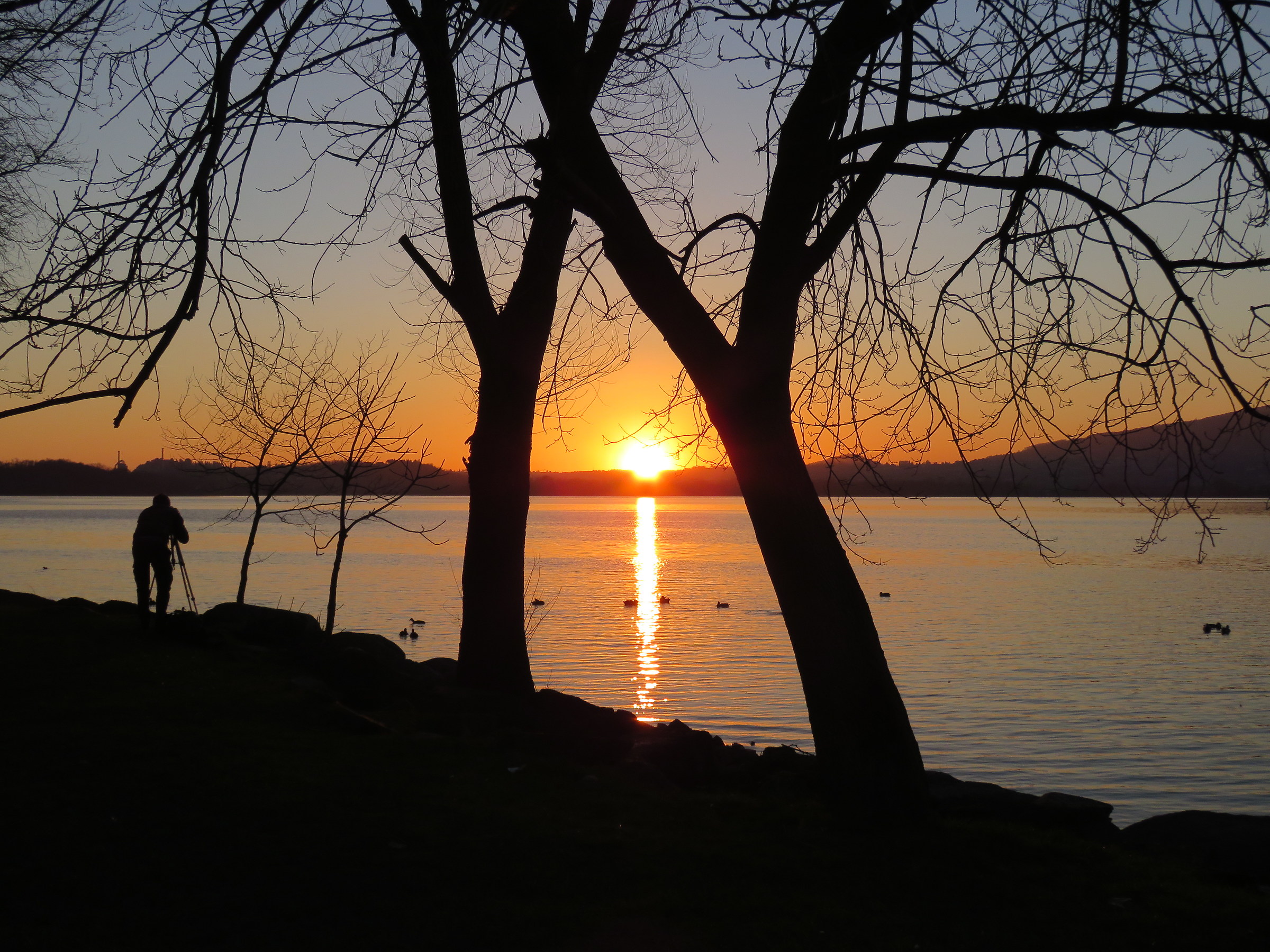 Tramonto sul Lago di Pusiano...