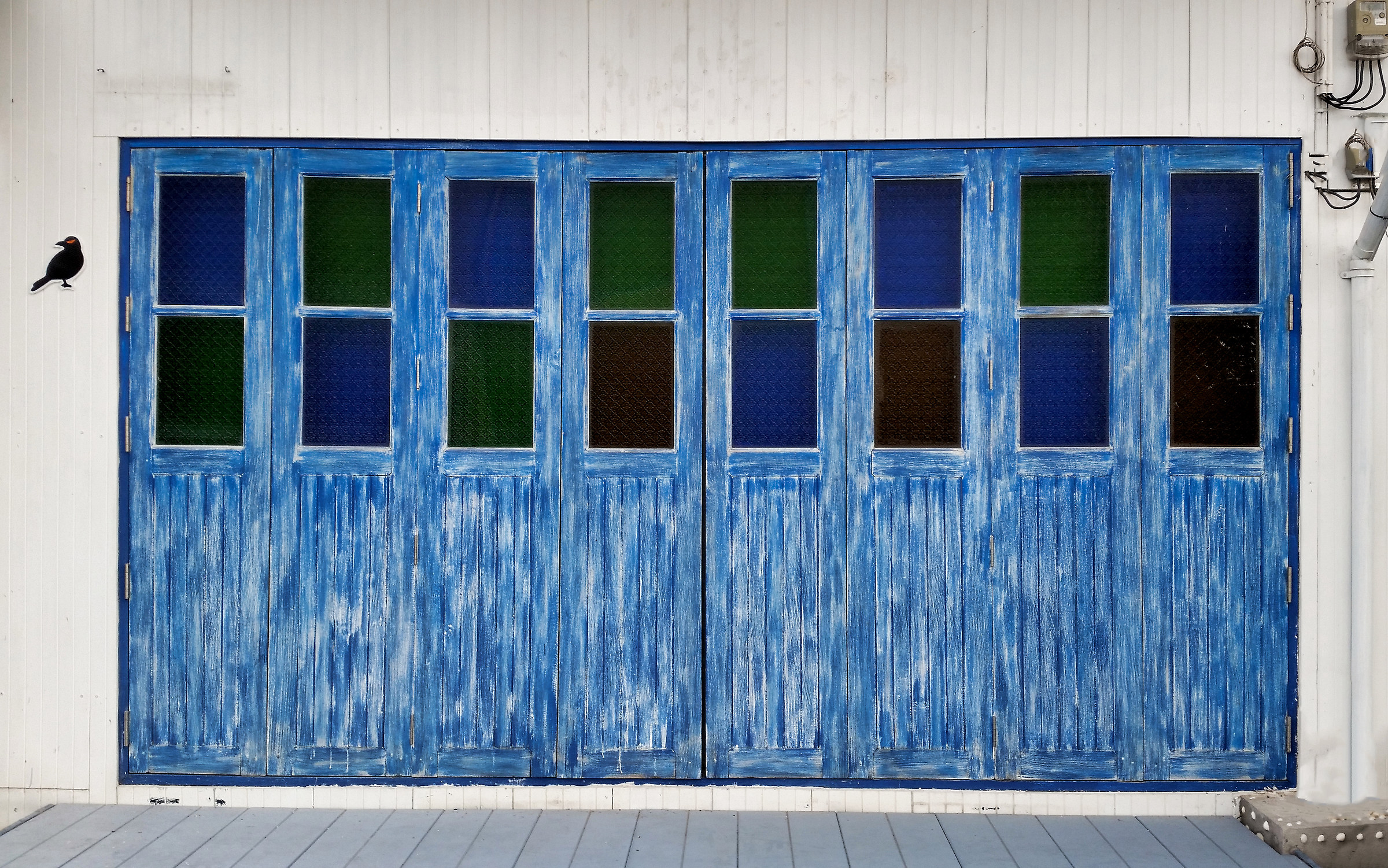 Blue door...