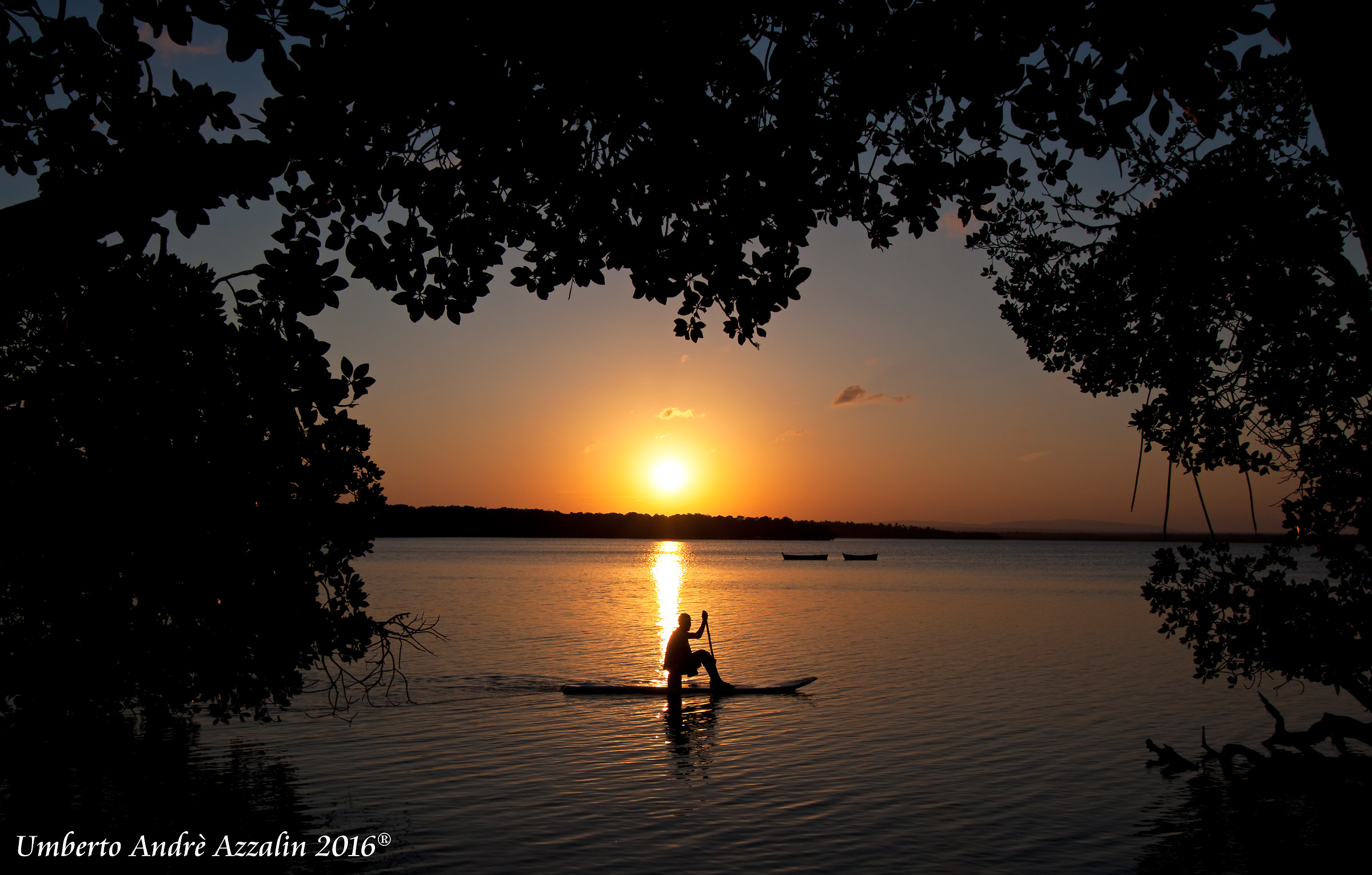 tramonto in canoa...