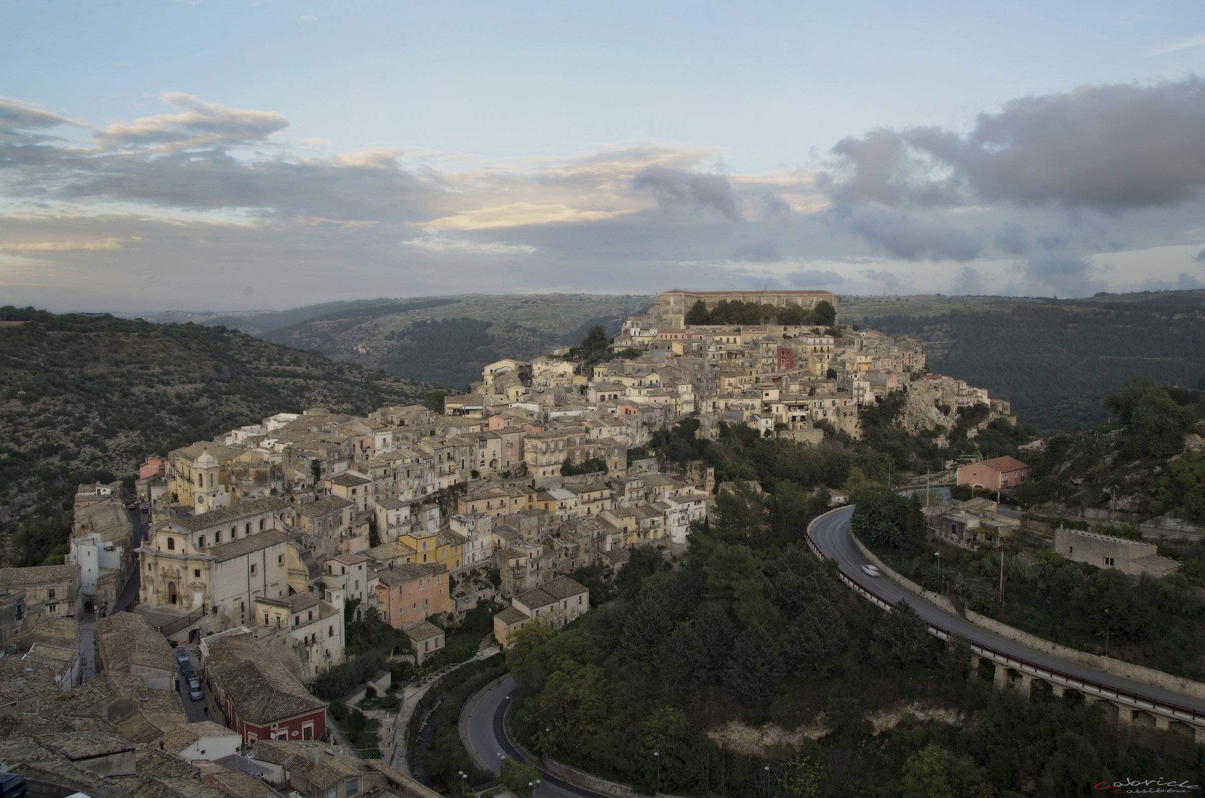 Ragusa view from St. Mary of the stairs...