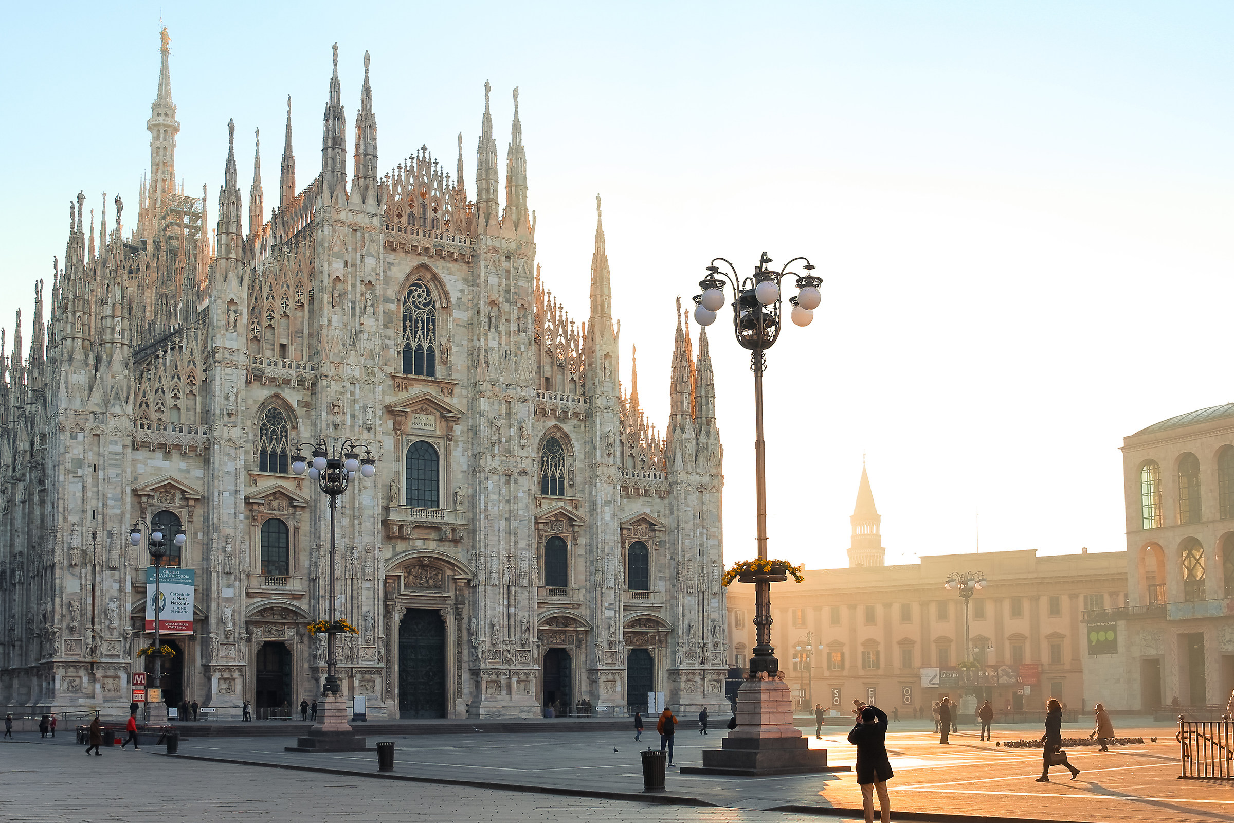 Milan Cathedral on the first sun...