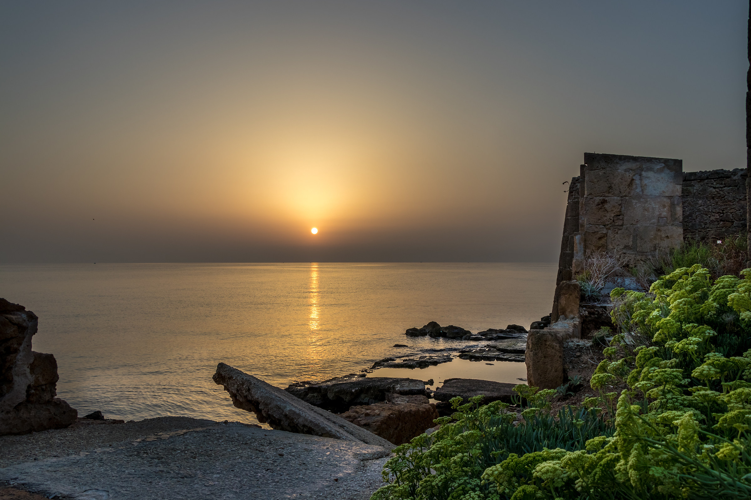 Sunrise from the ruins...
