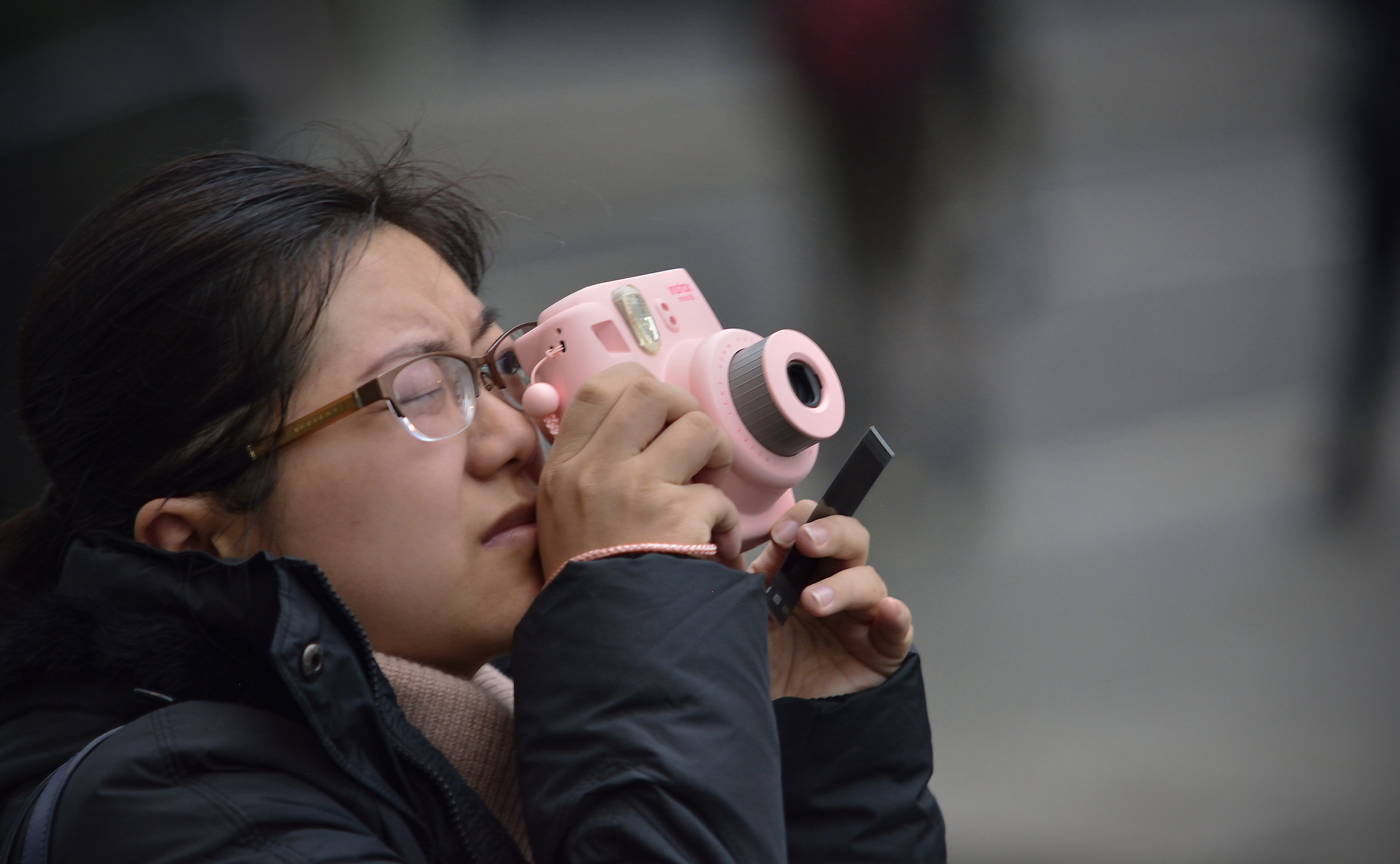 The Girl with the Pink Camera...
