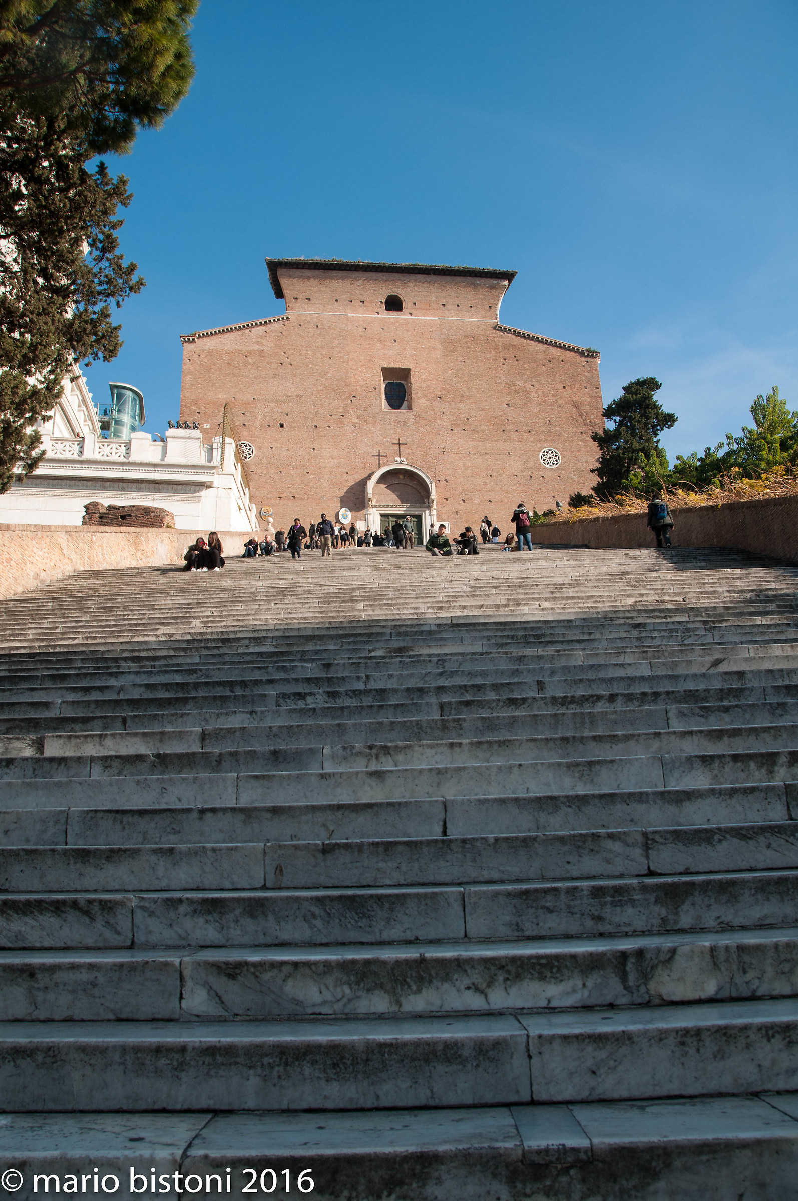 flight of steps...