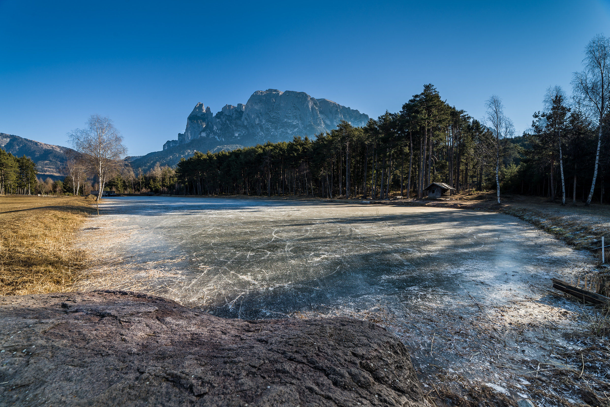 frozen lake Fiè to Scillar...