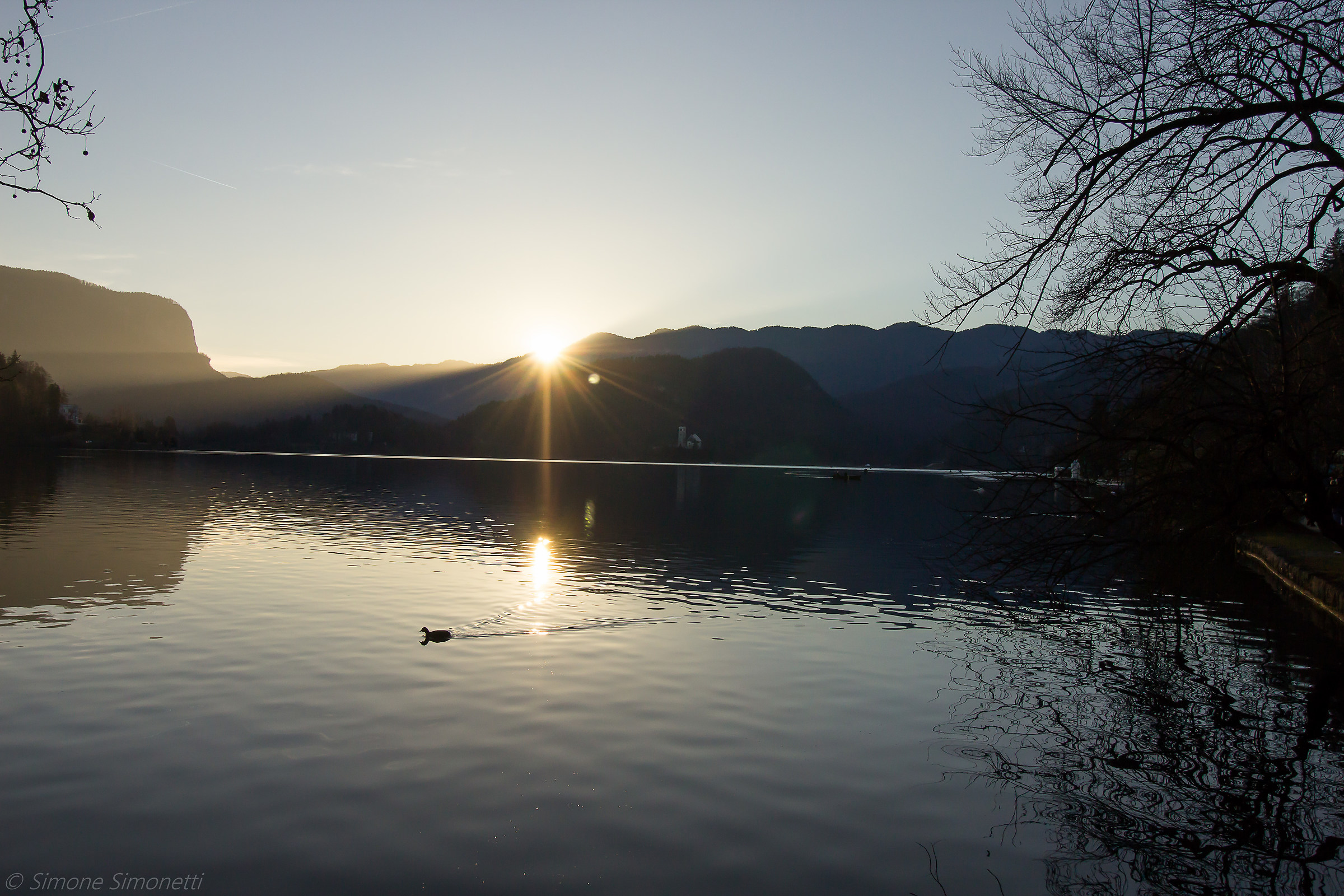 Sunset in Bled...