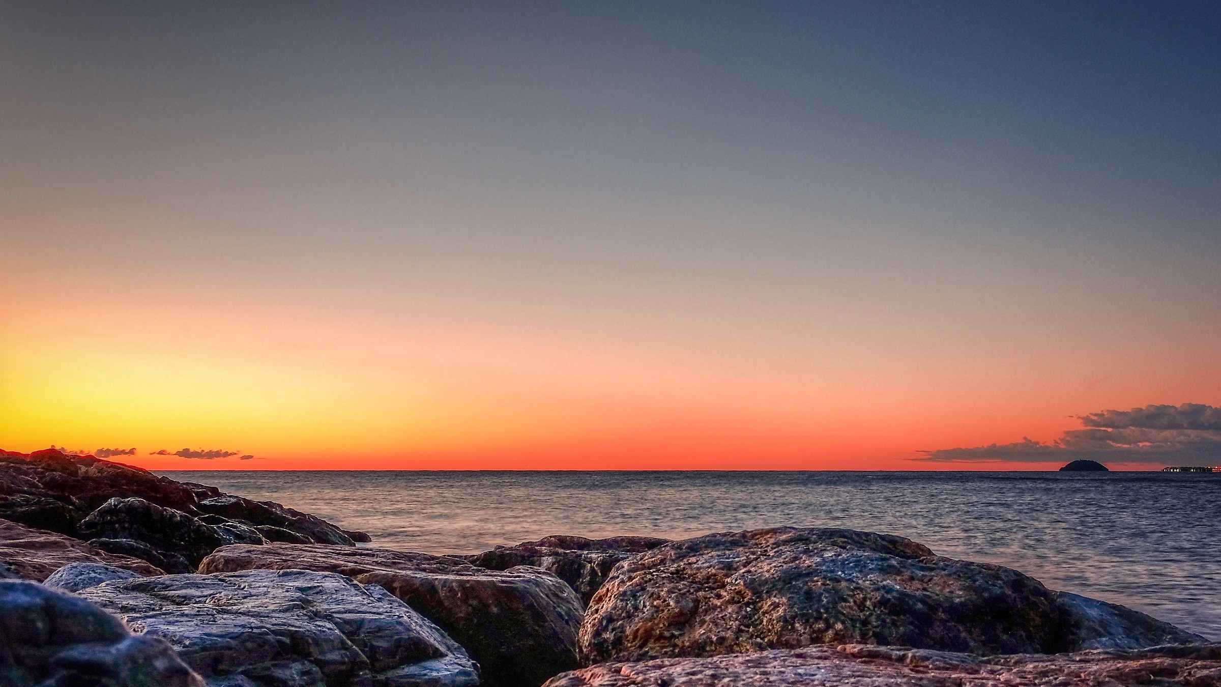 Sunrise from cliff...