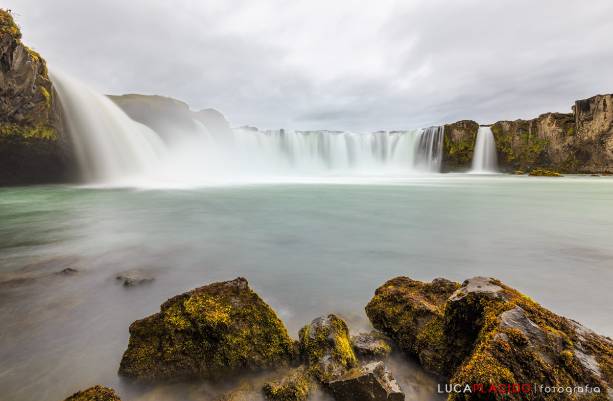 The Godafoss waterfall...