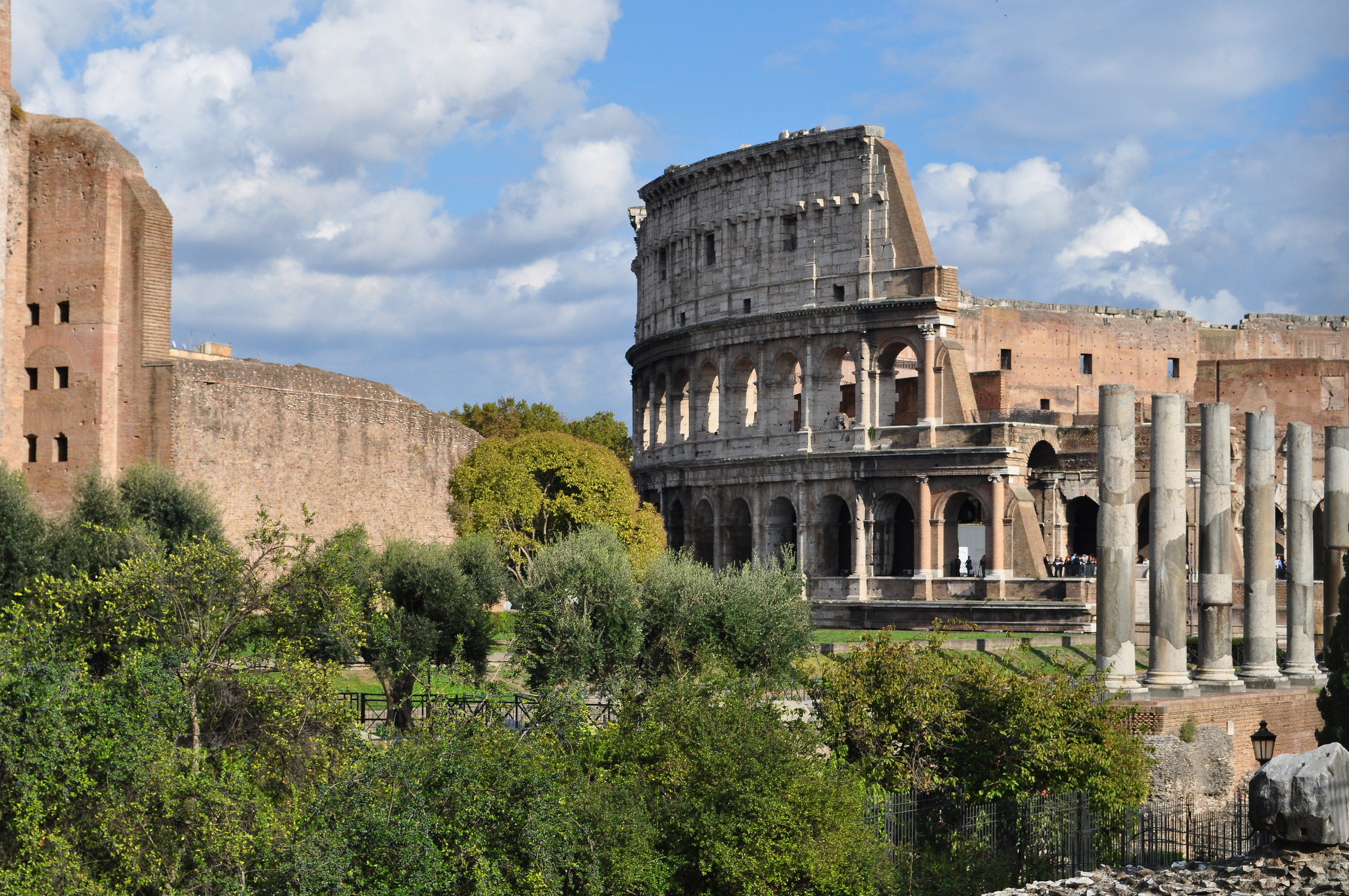 view of the Colosseum...