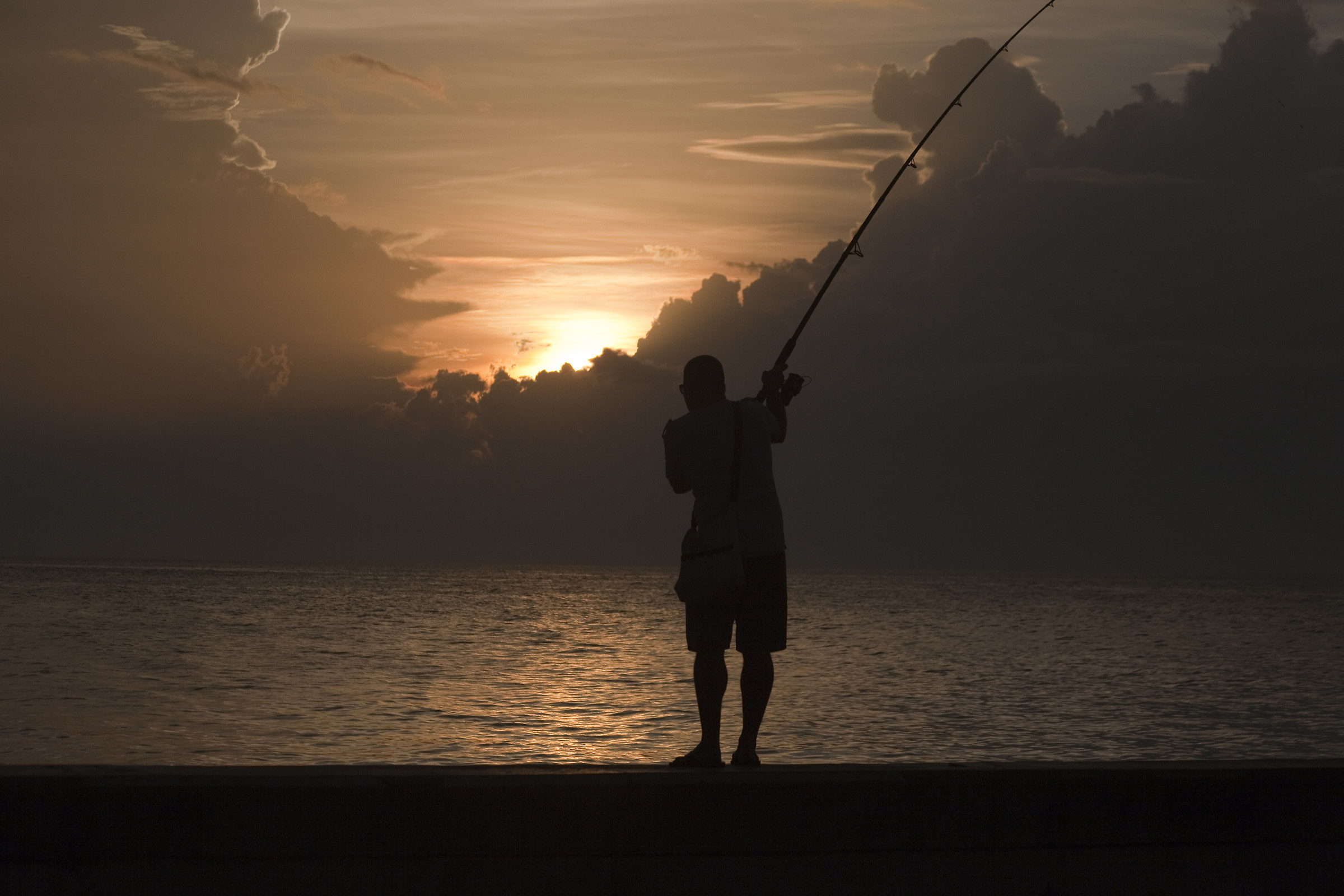 The sunsets fisherman...