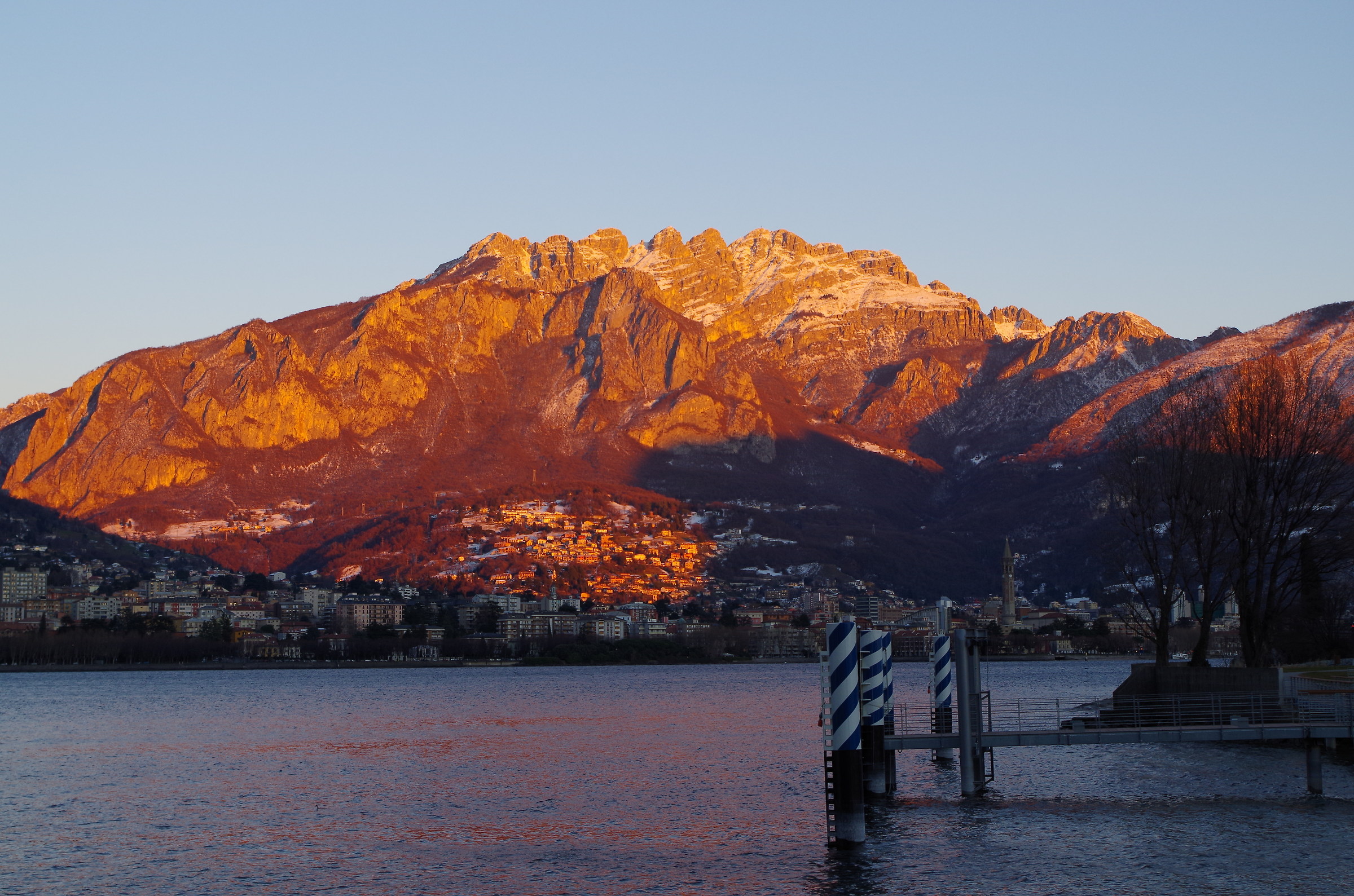 Lecco at sunset...