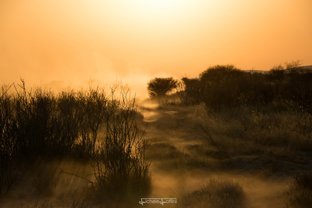 Namibia - Tramonto di fuoco...