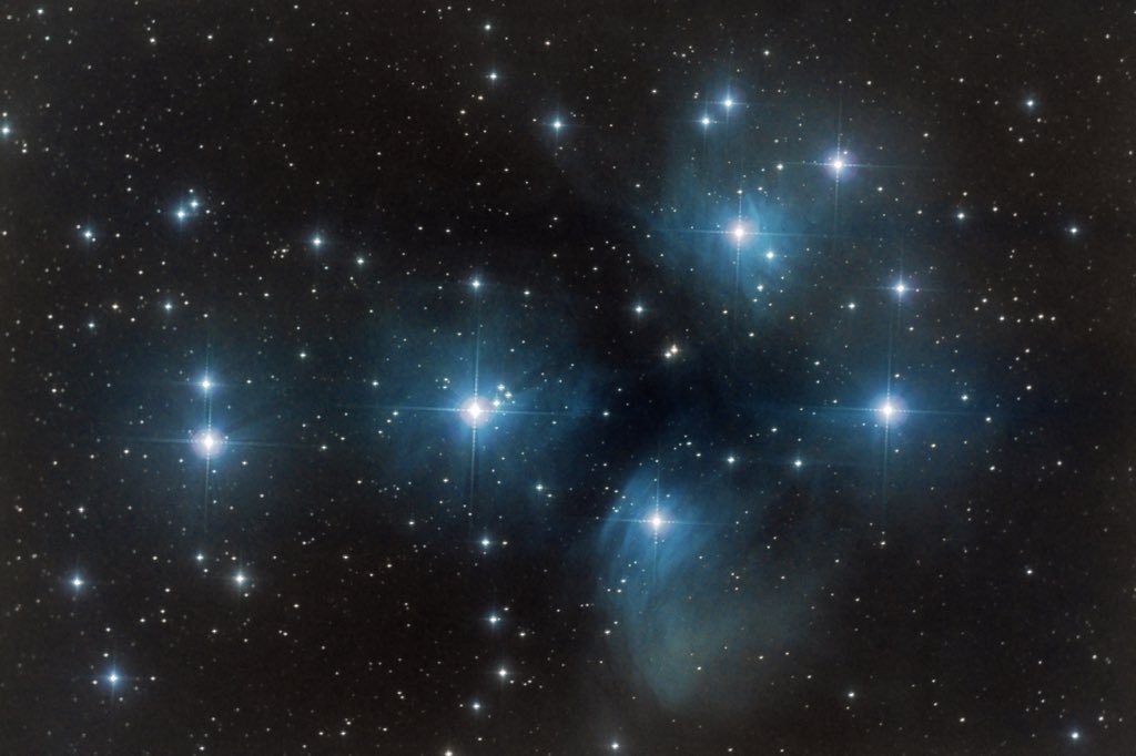 m45, the Pleiades...