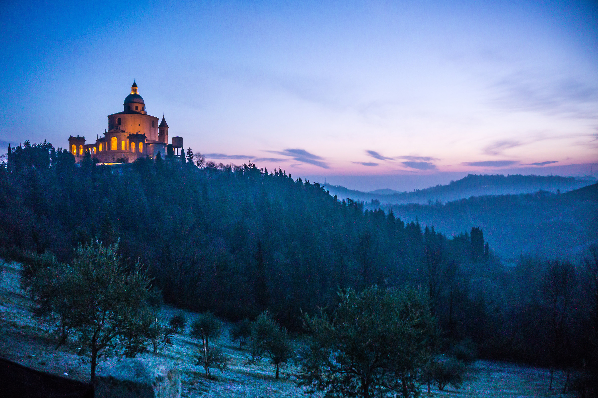 San Luca at first light in January...