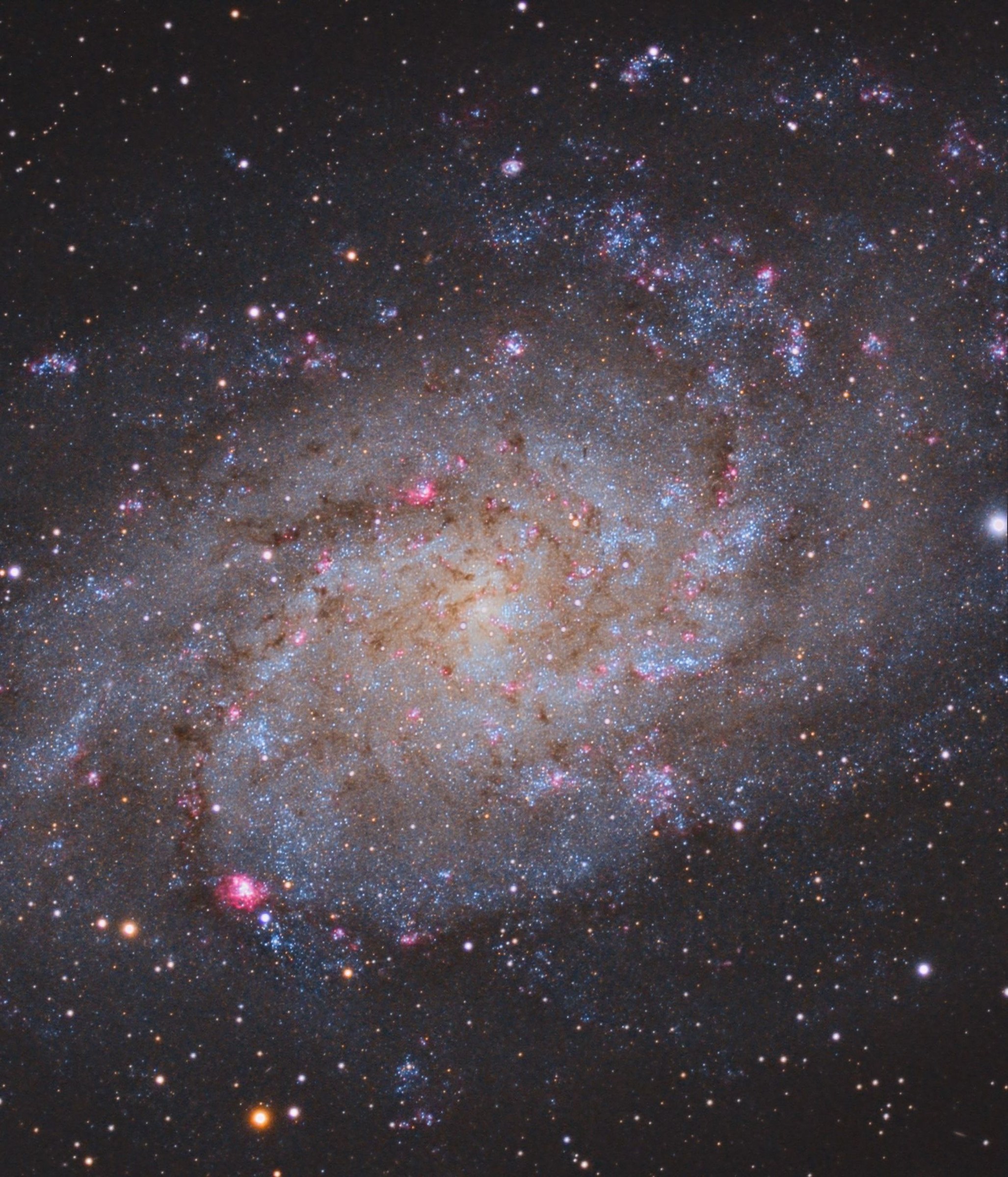 M33 Galassia del Triangolo Halpha enhanced...