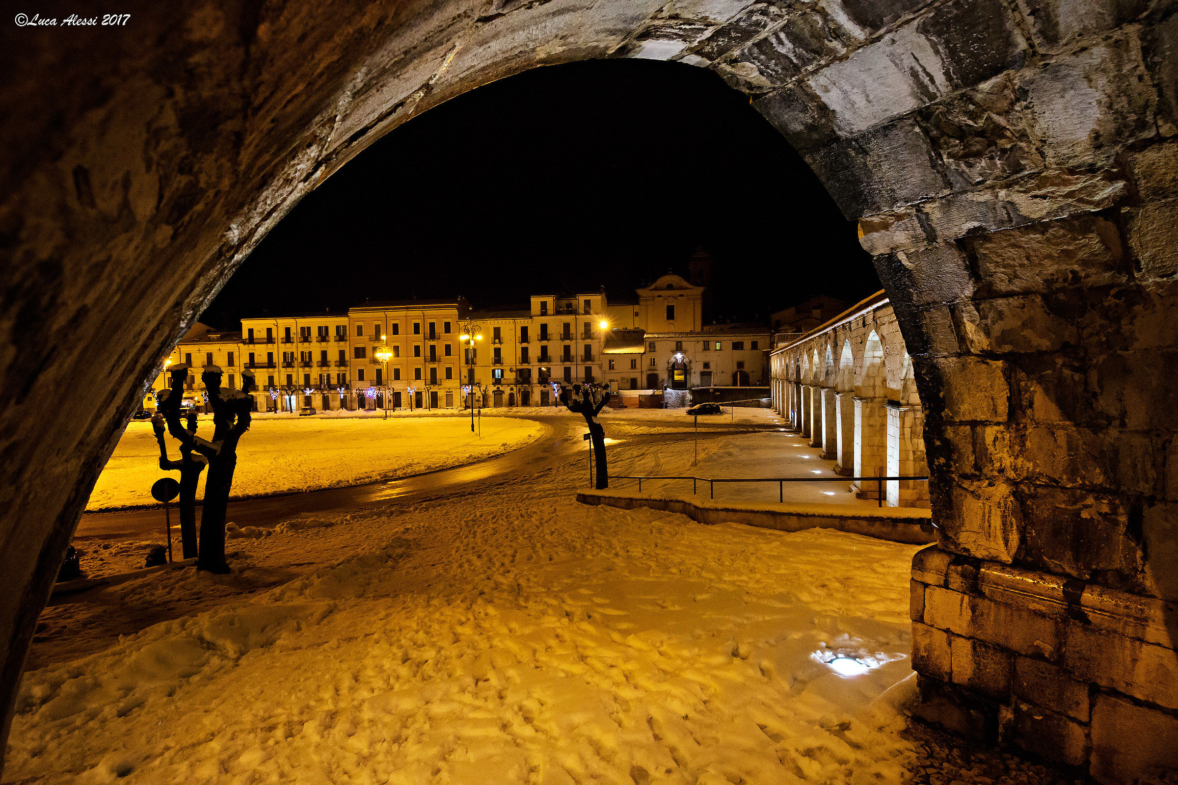 Sulmona under the arch...