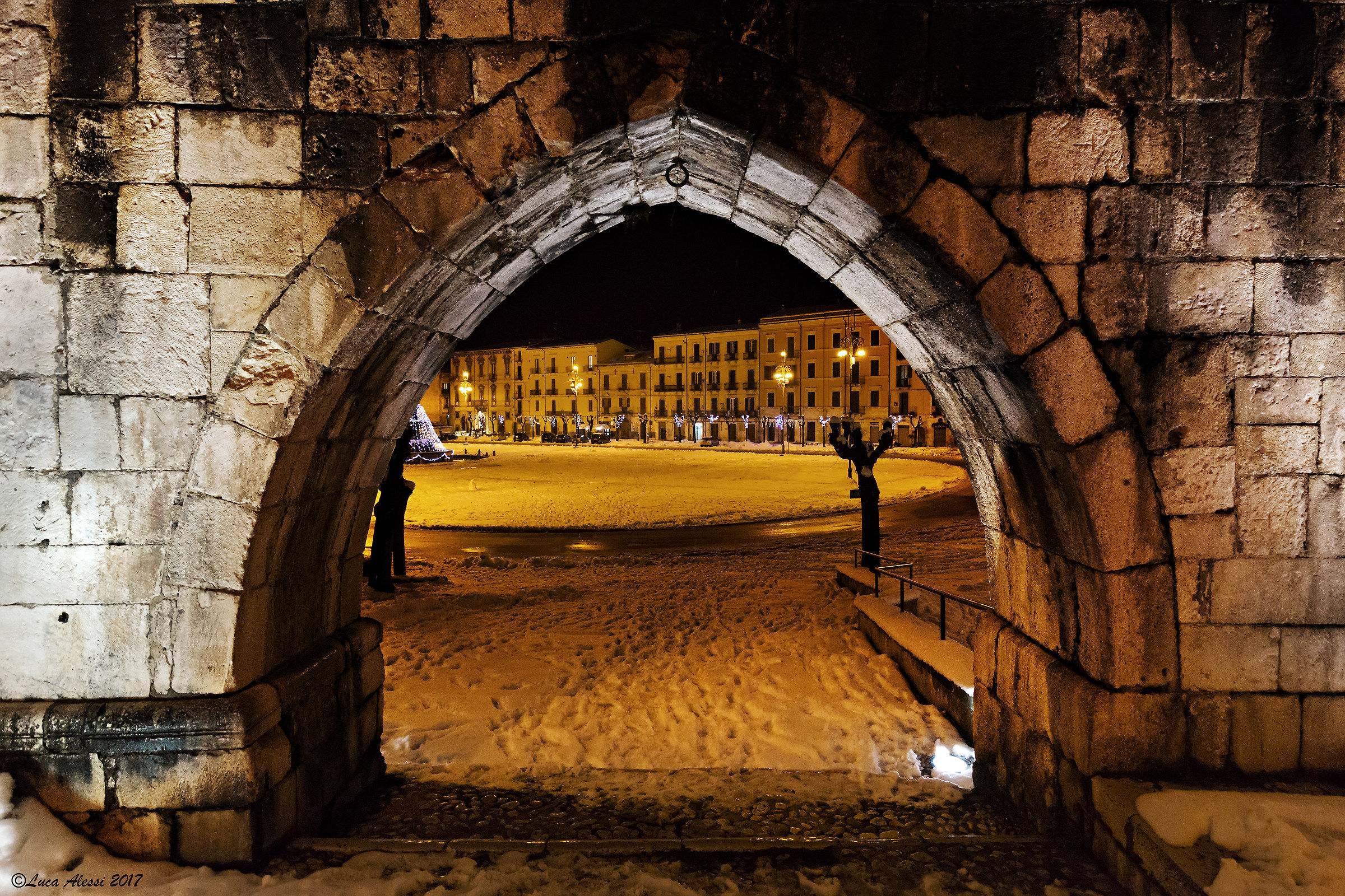 Sulmona under the arch...