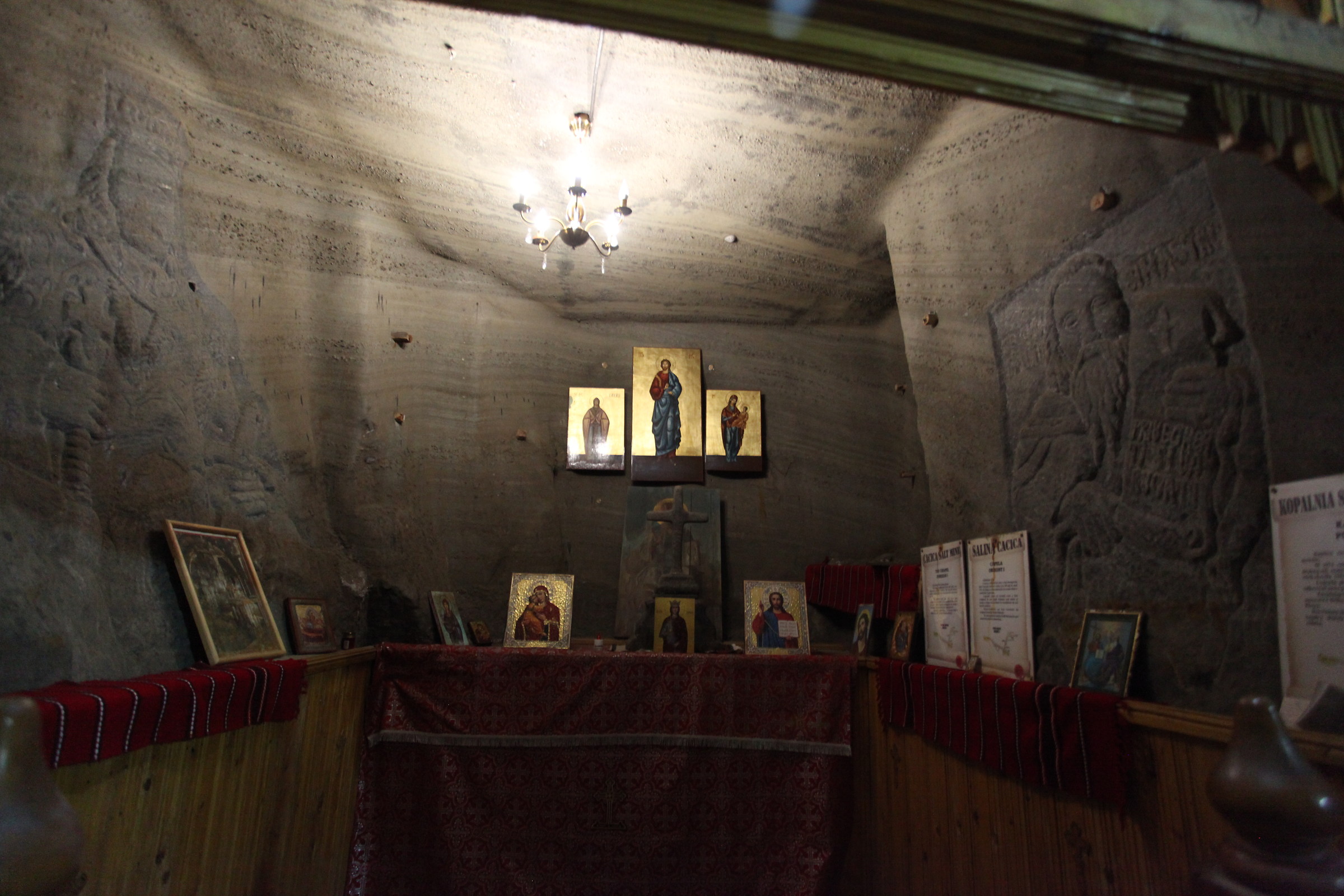 L'altare ortodosso nella miniera...