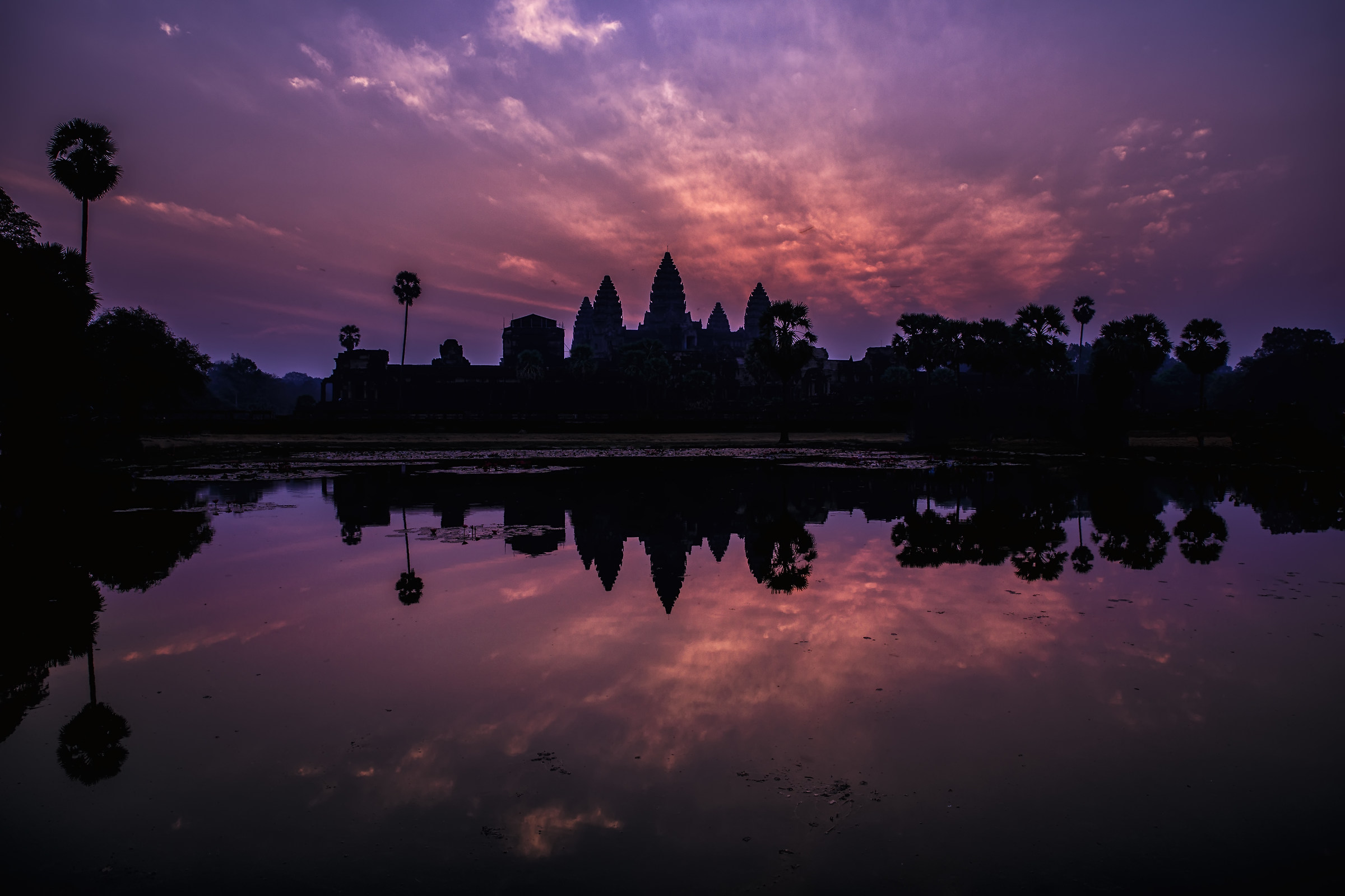Sunrise in Angkor Wat...