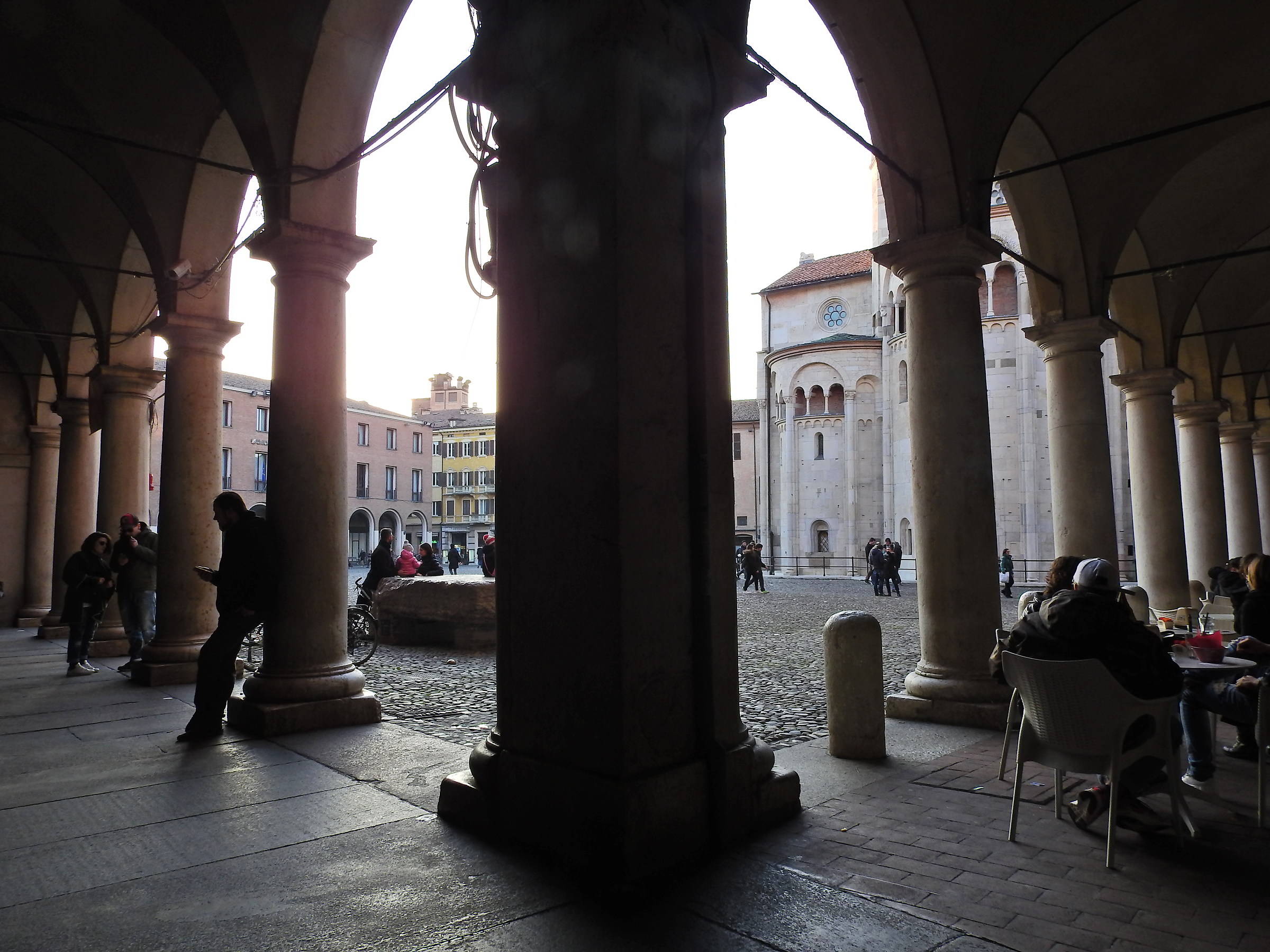 Under the arcades of Piazza Grande 2...