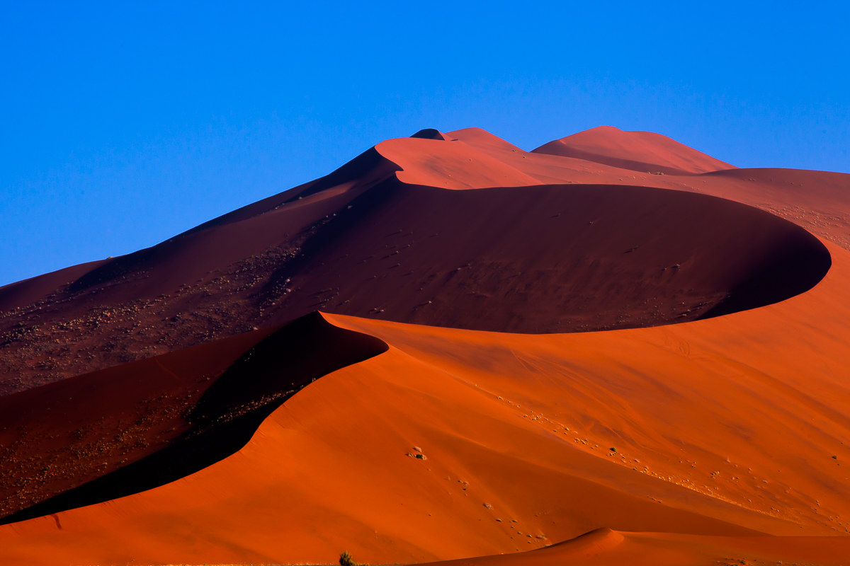 The gentle lines of the Namib...