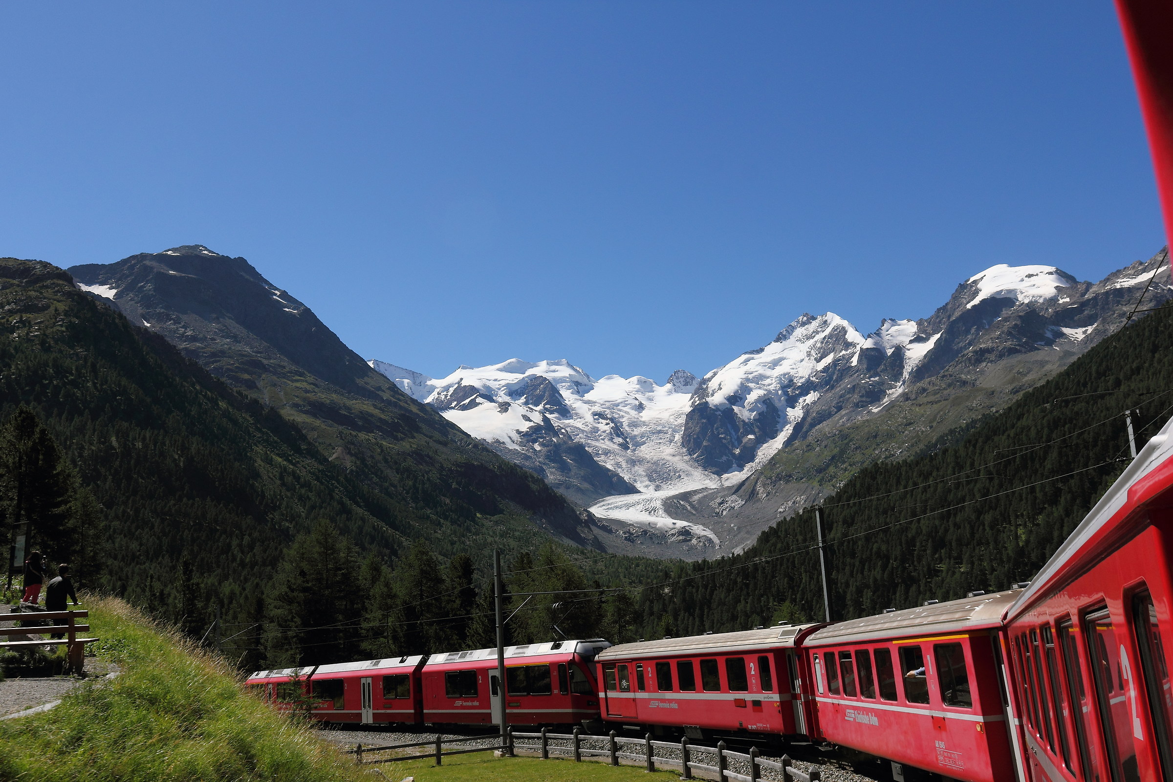 View from the Bernina Express...