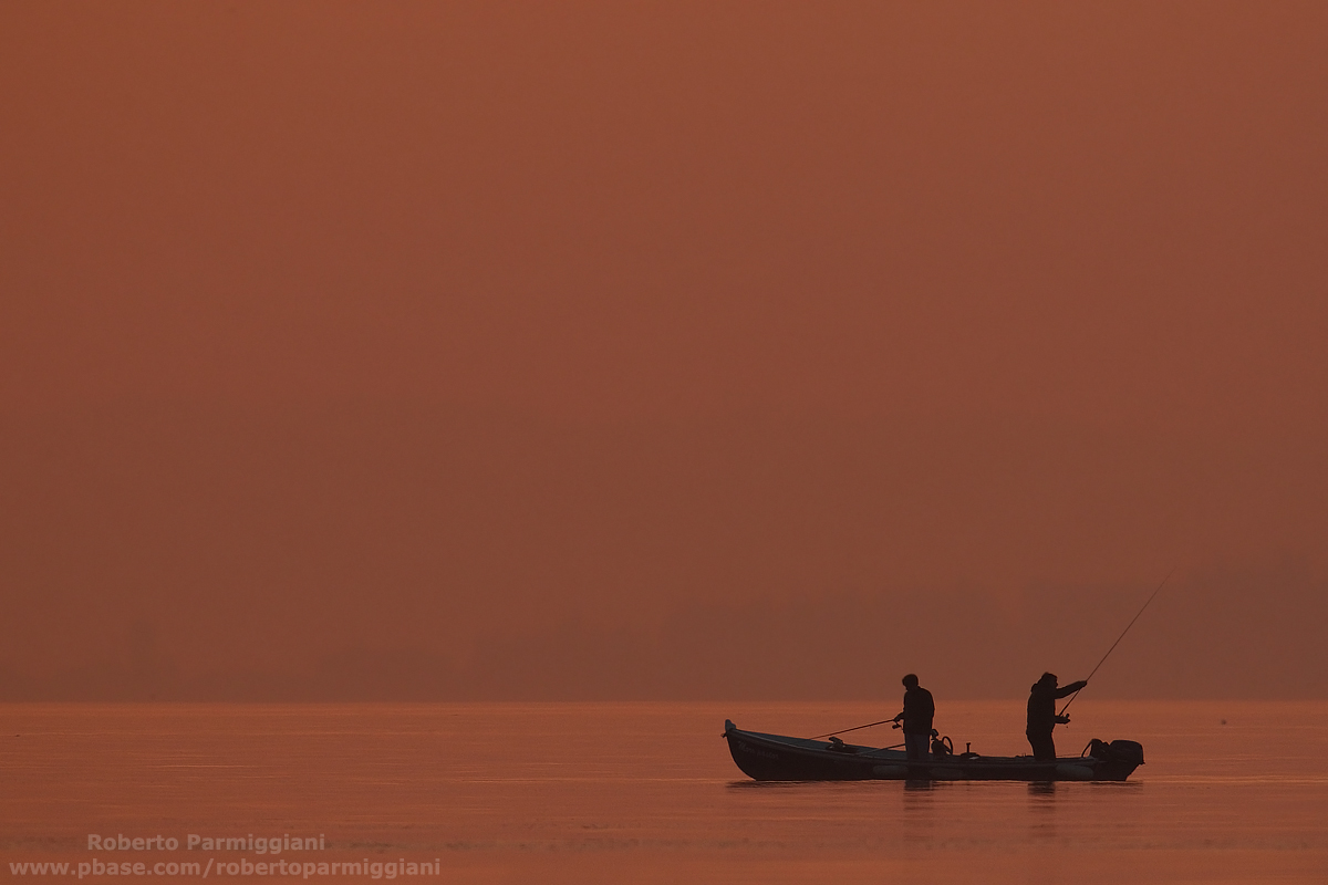 Pescatori al tramonto...
