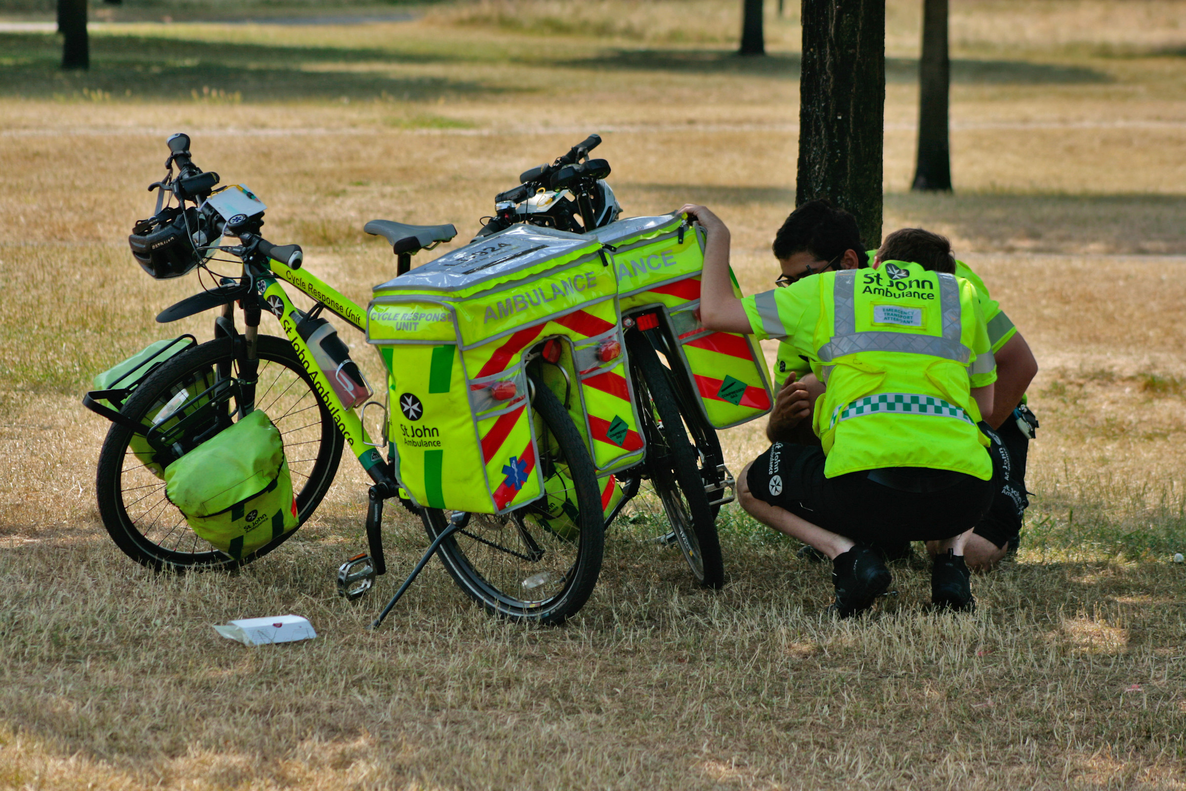 ambulanze in panne ad Hyde Park...