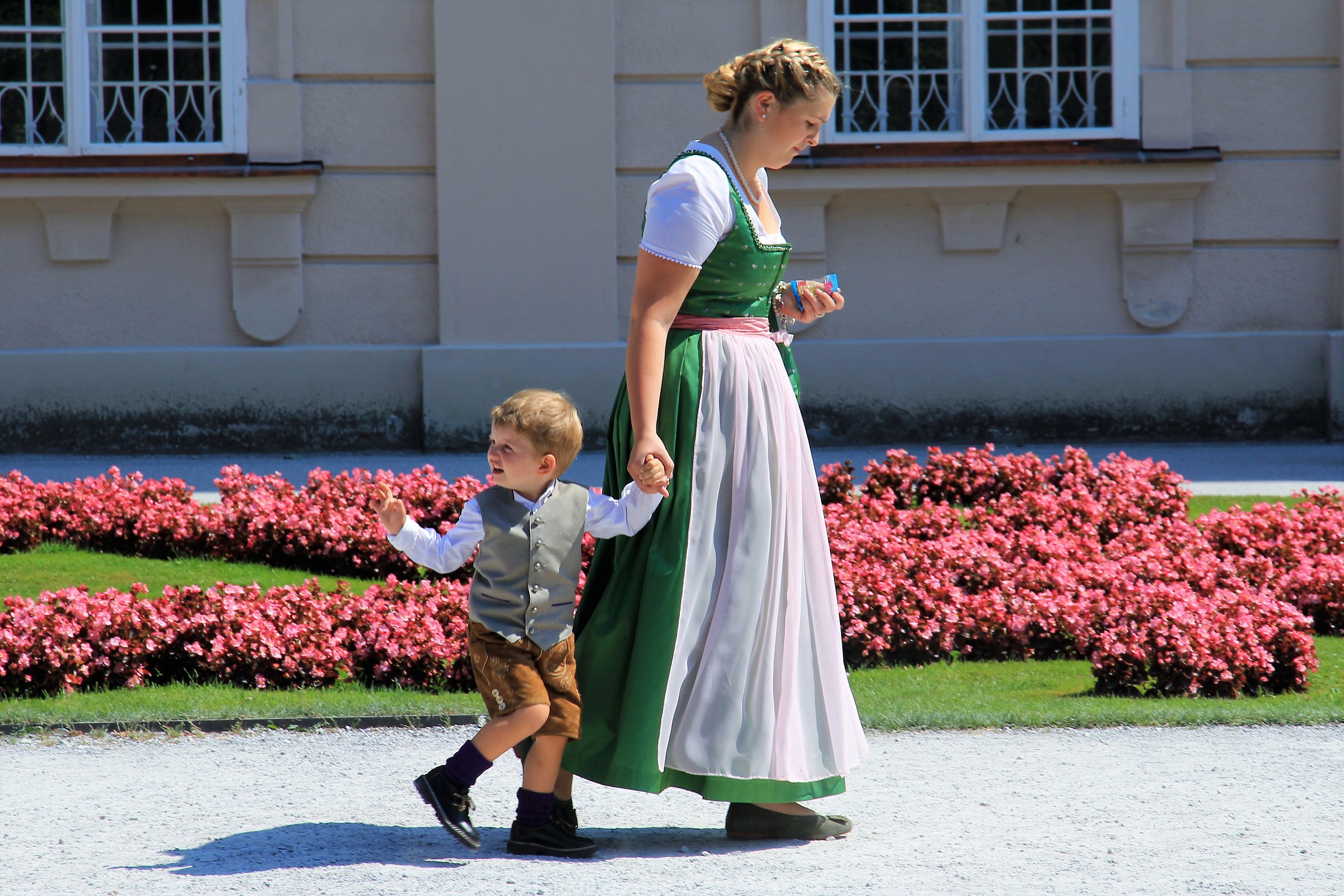 Woman and child in Salzburg...