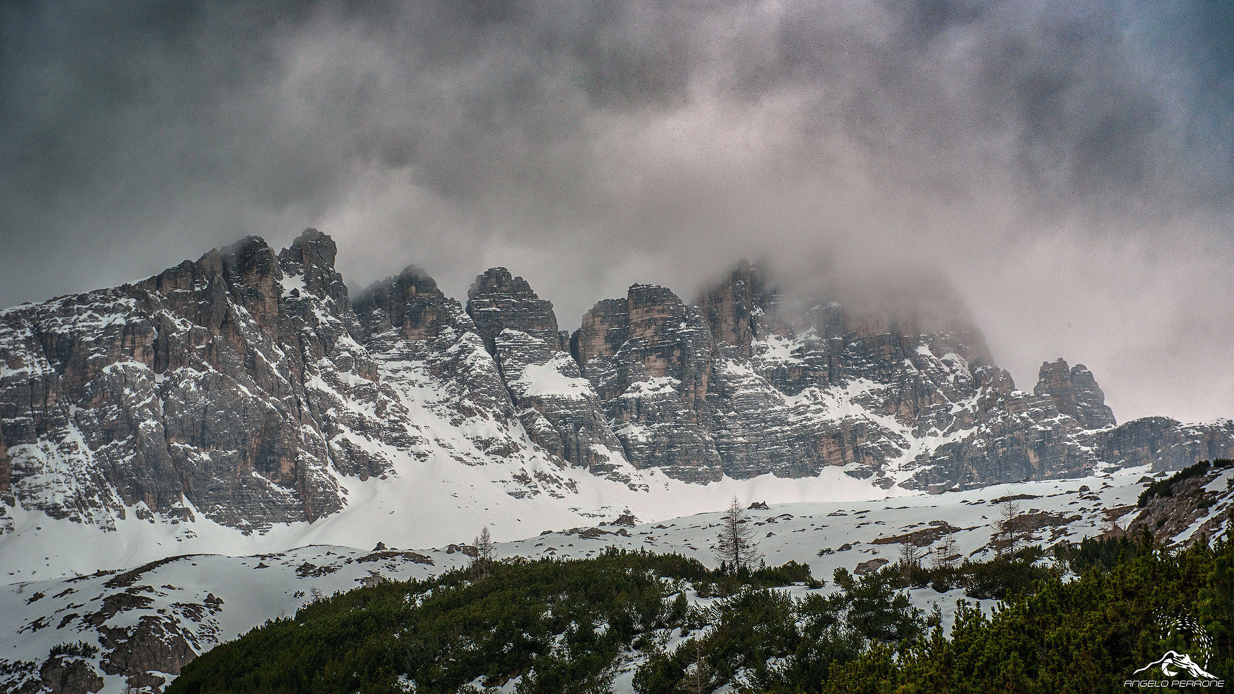 Parco Nazionale Tre Cime di Lavaredo - Tempesta di neve...