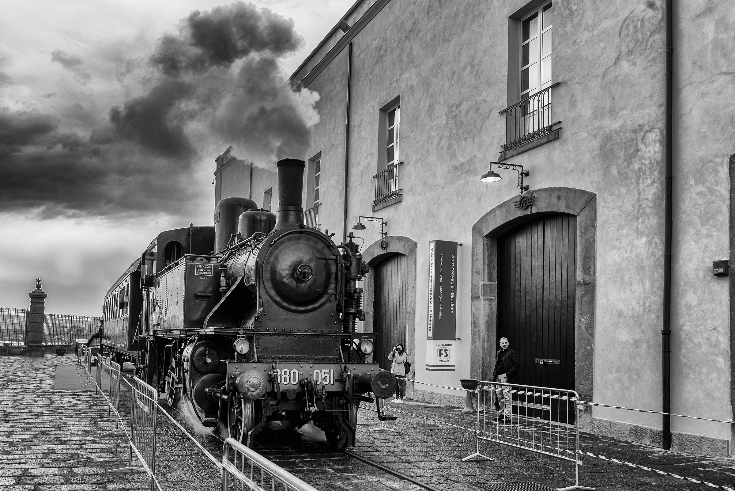 The Departure of the steam train...