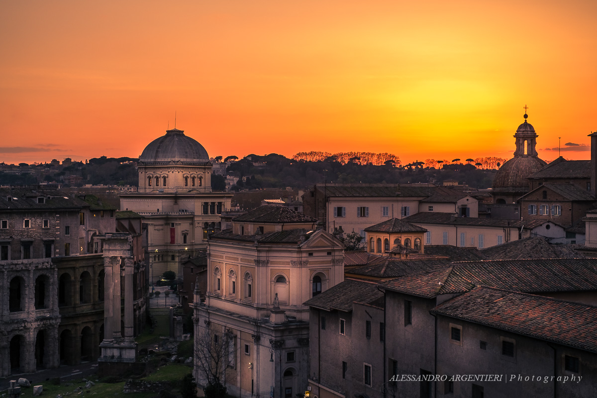 Sunset on Rome...