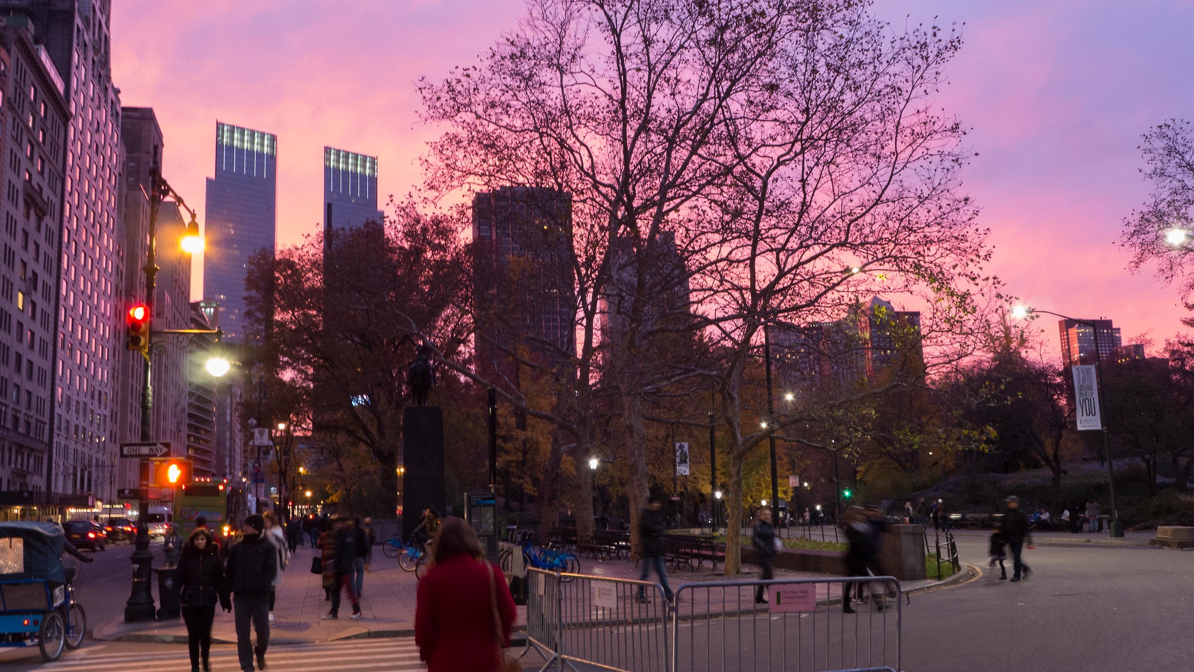 Sunset in Central Park...