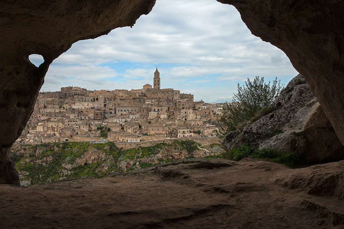 Matera from the rock churches...
