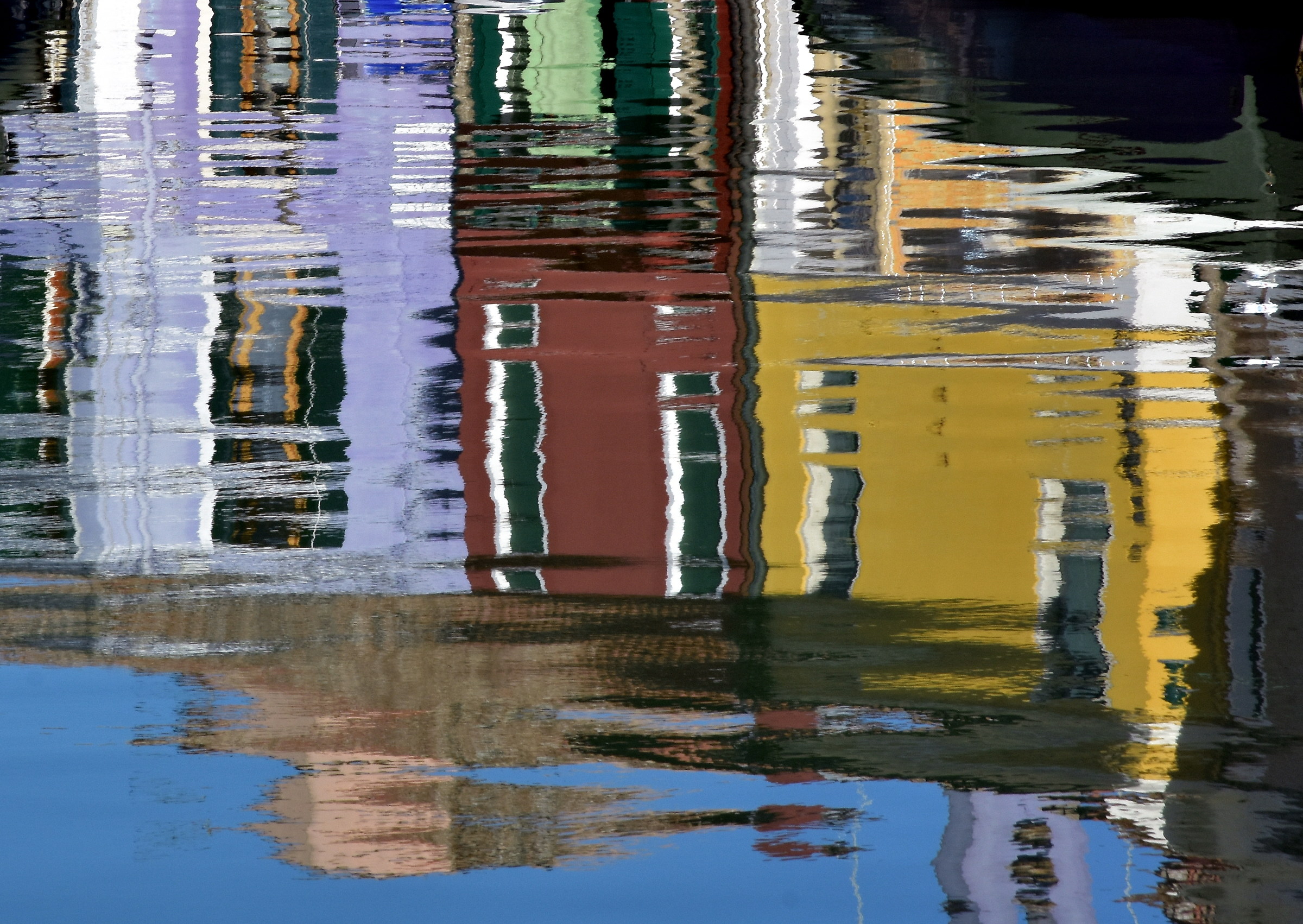 Reflections and colors in Burano...