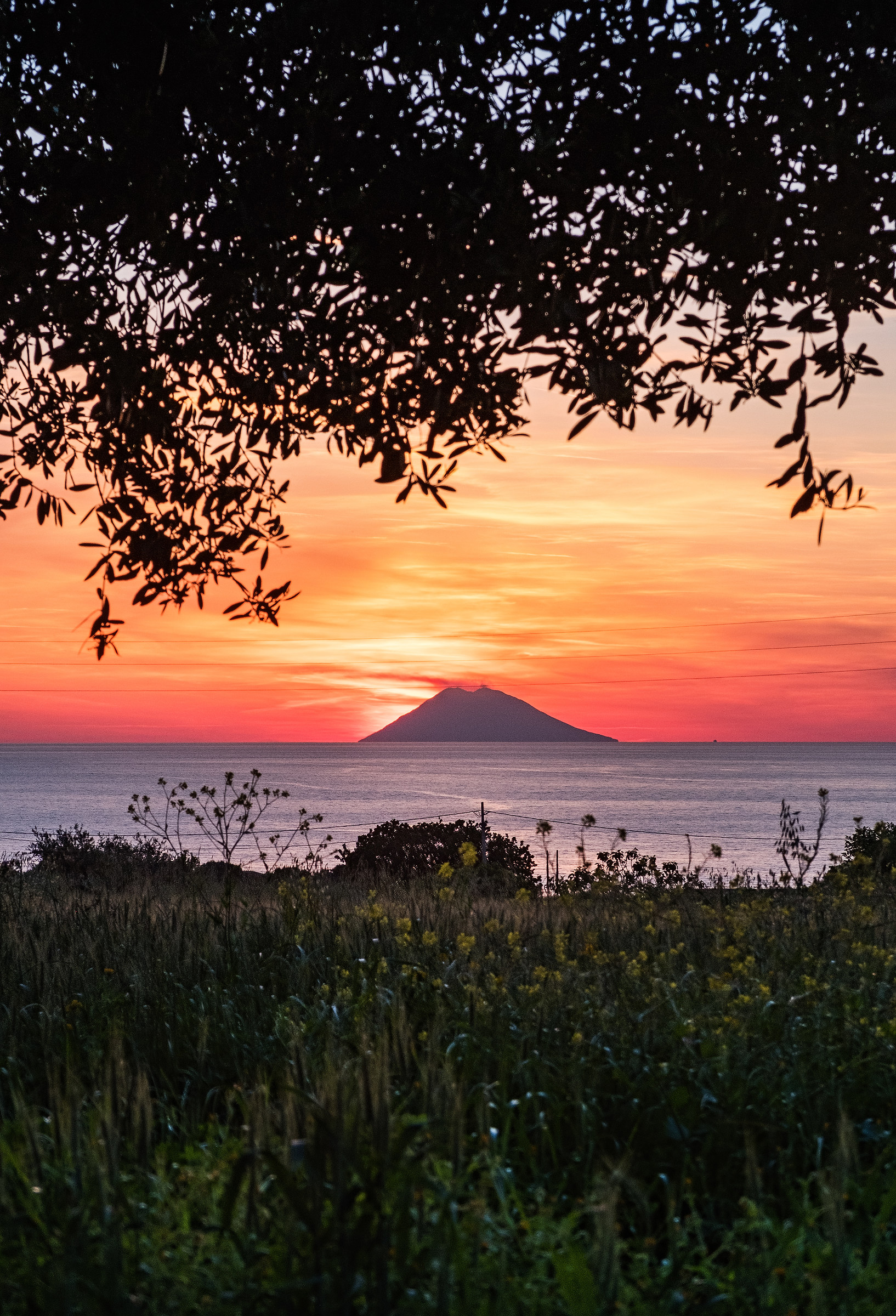 Stromboli at sunset...