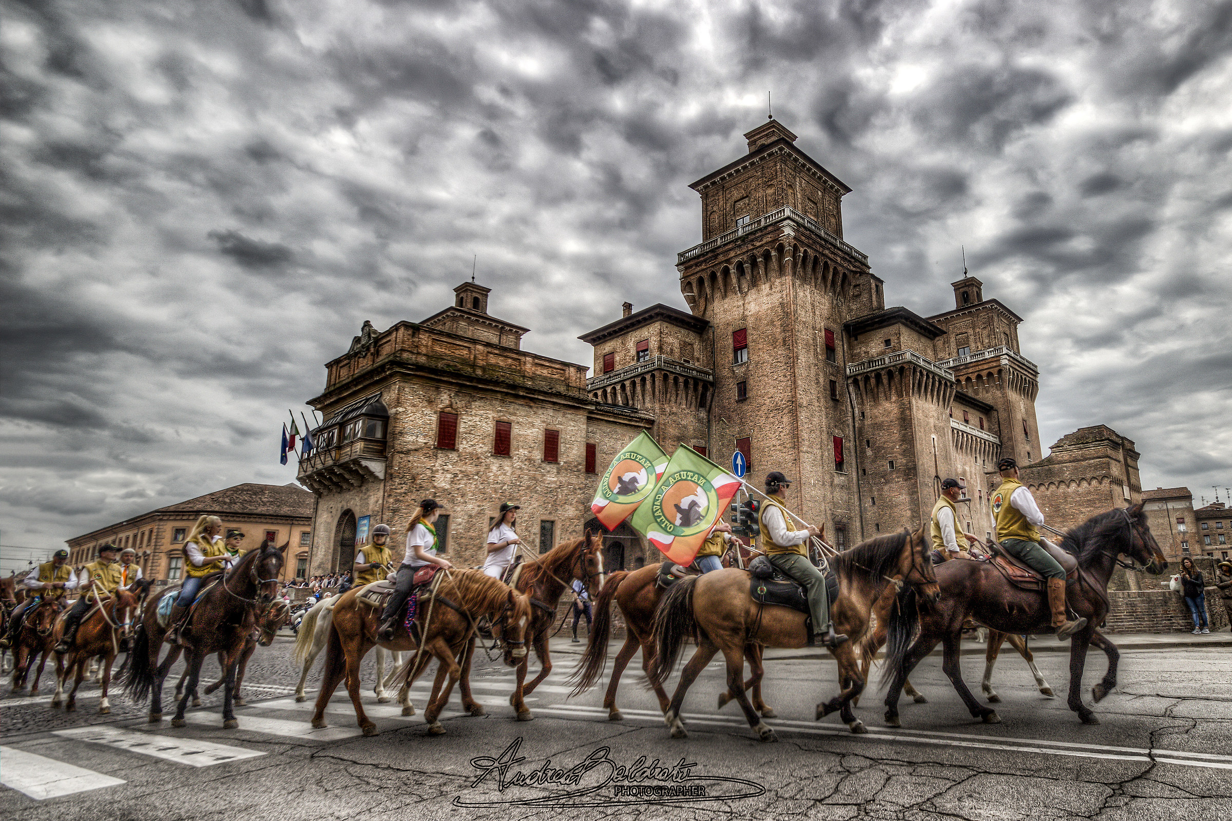 Castello di Ferrara con sfilata di Natura a Cavallo...