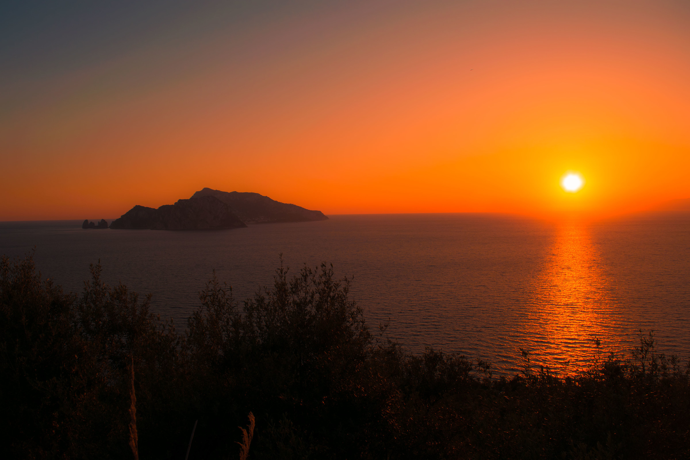 Sunset on Capri...