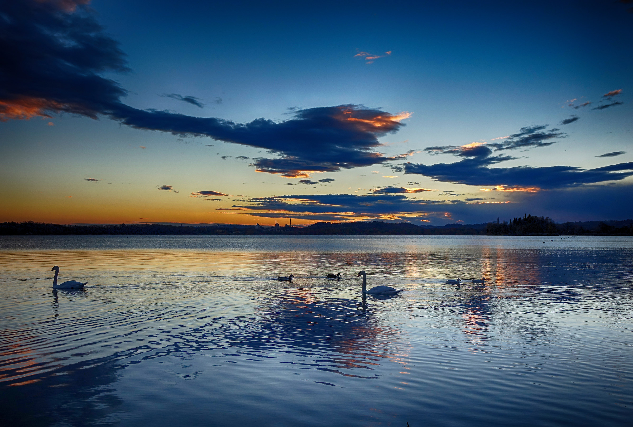 Lake Pusiano at Sunset...