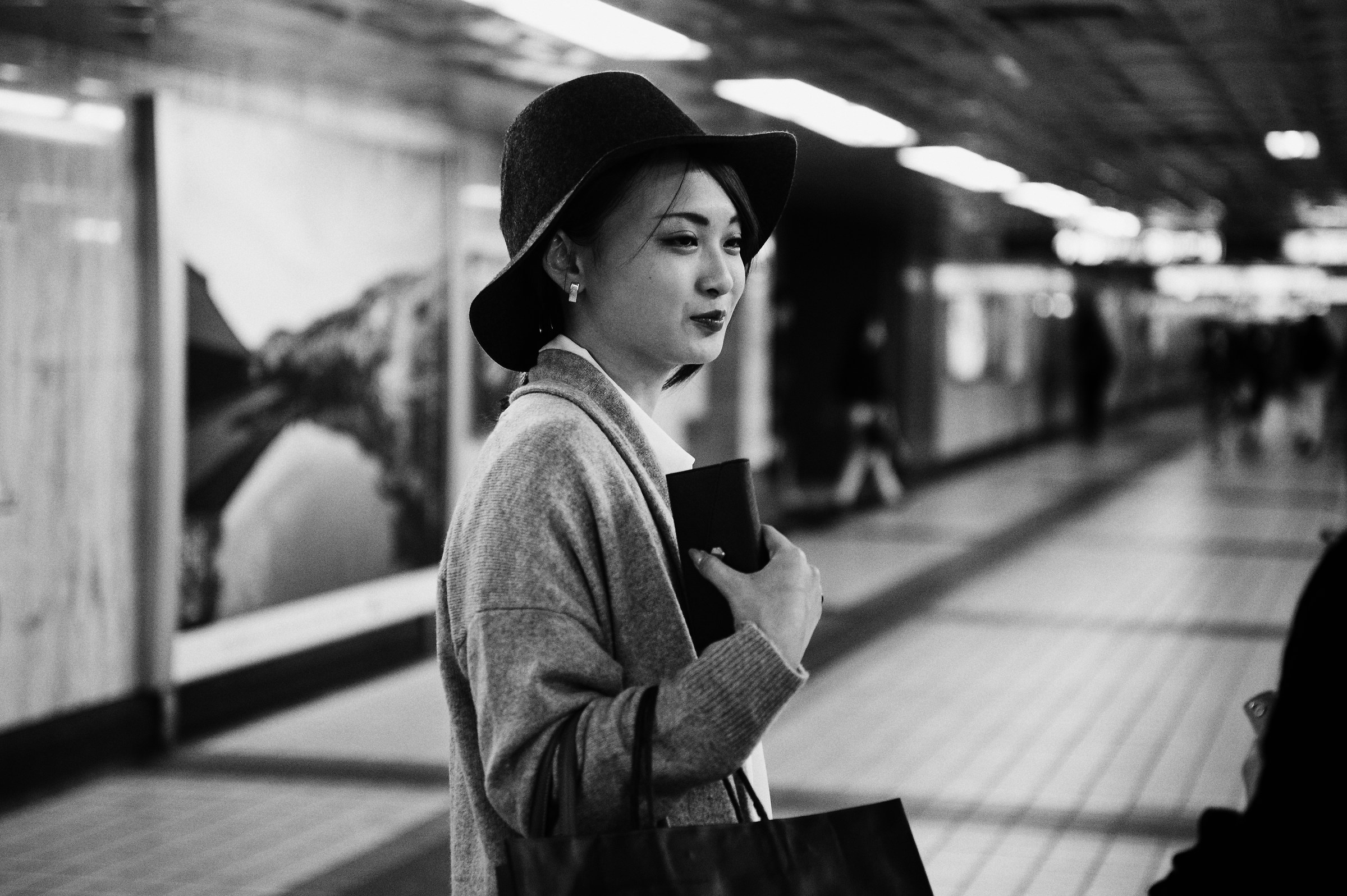 Tokyo: in the subway...