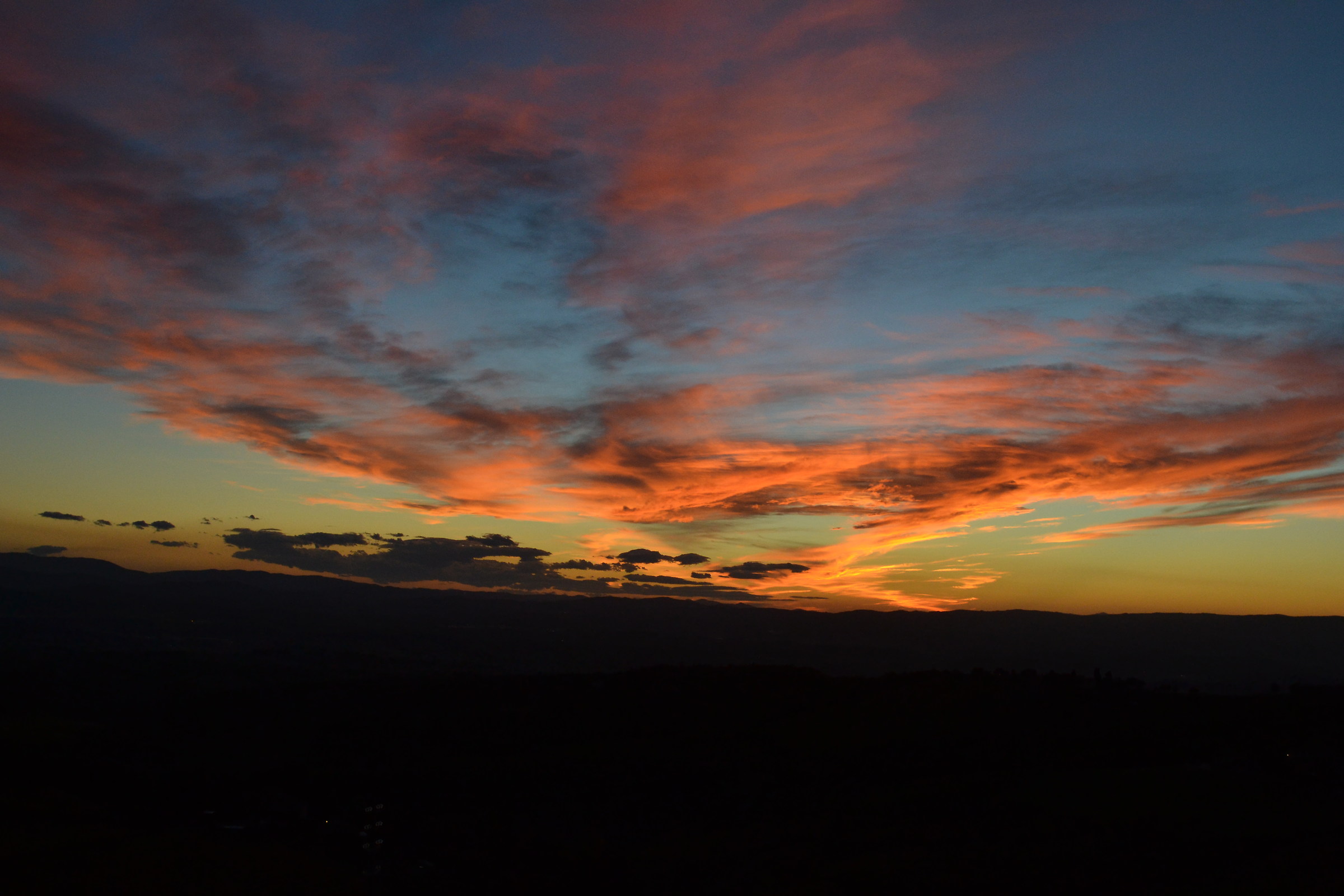 Sunset over Chianti - November 2013...