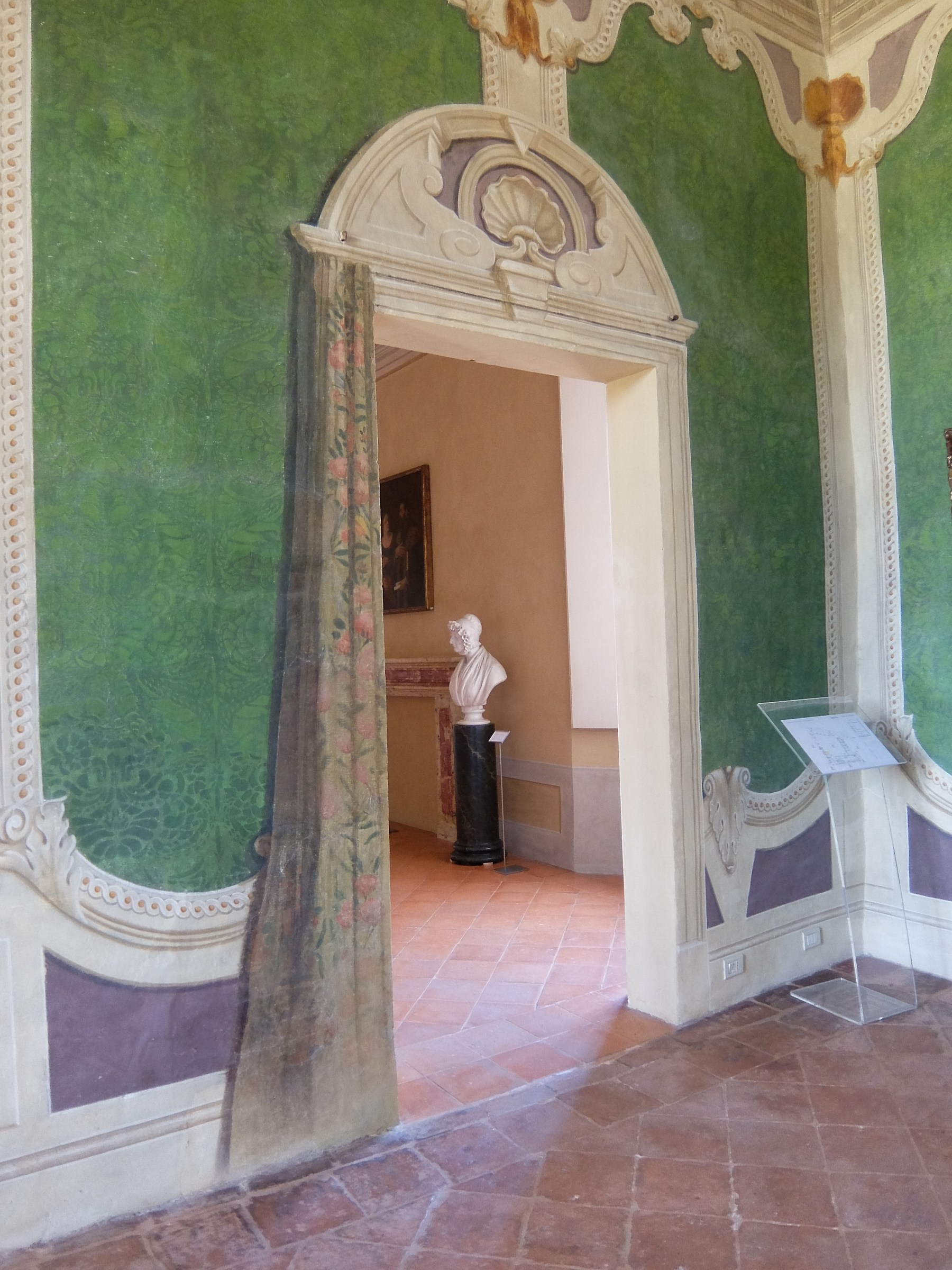 Interior of the Ducal Palace of Sassuolo, the "Delizia"...