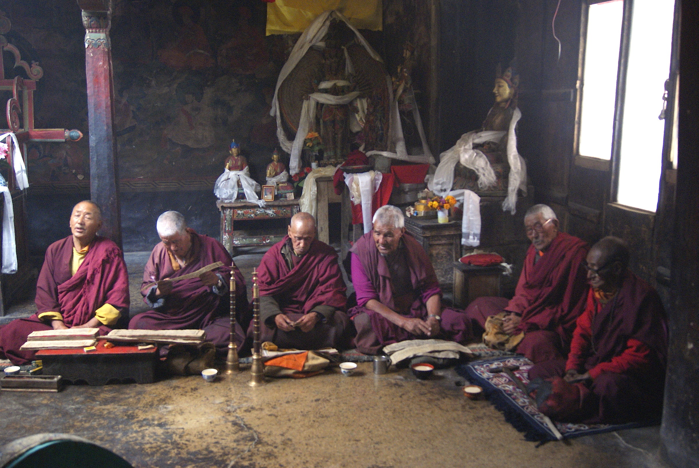 Rituals in the Chemre Monastery...