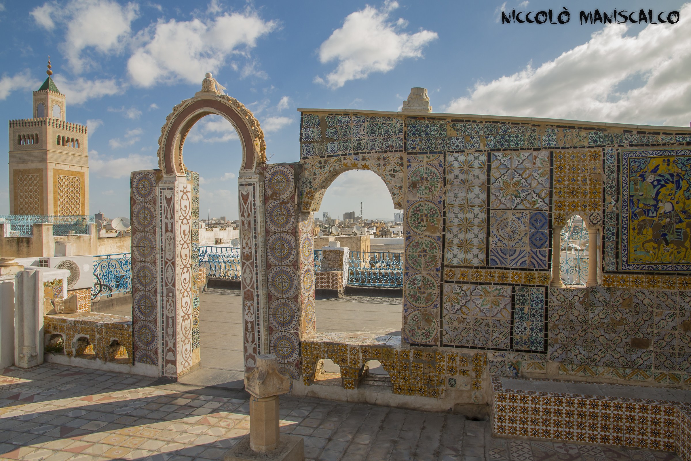 Panoramic view in the medina (Tunisia)...