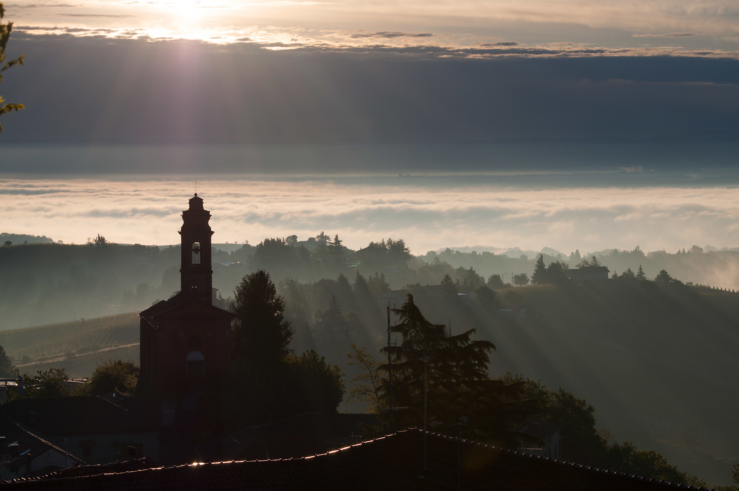 Dawn in Monferrato...