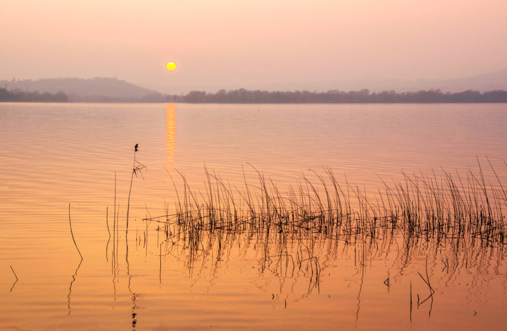 tramonto sul lago di Pusiano 2...